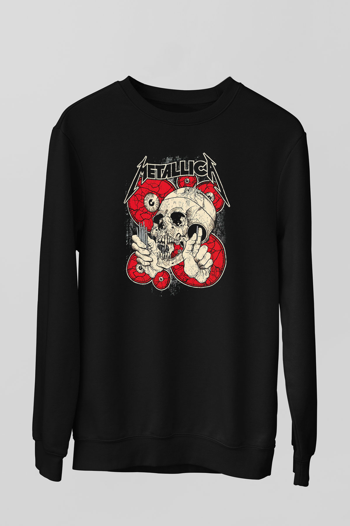 Metallica Siyah Unisex Sweatshirt