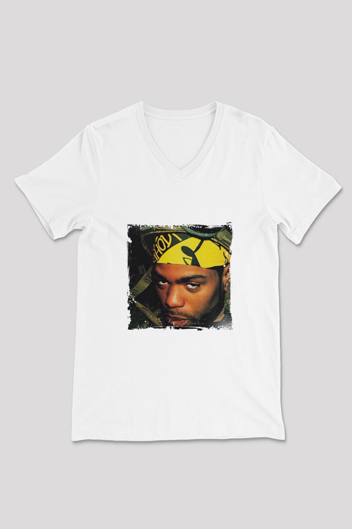 Method Man Baskılı Beyaz V Yaka Unisex Tişört