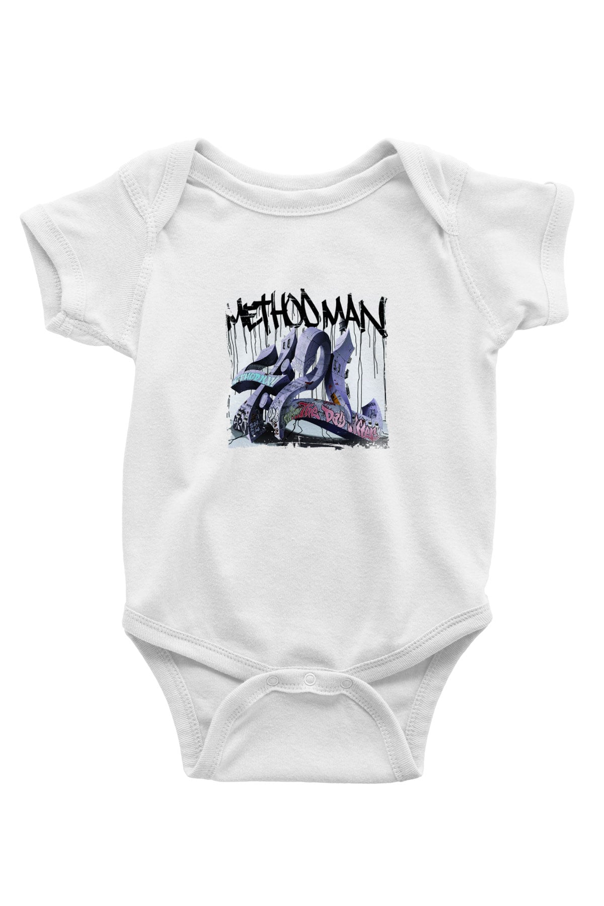 Method Man Baskılı Unisex Beyaz Bebek Body - Zıbın