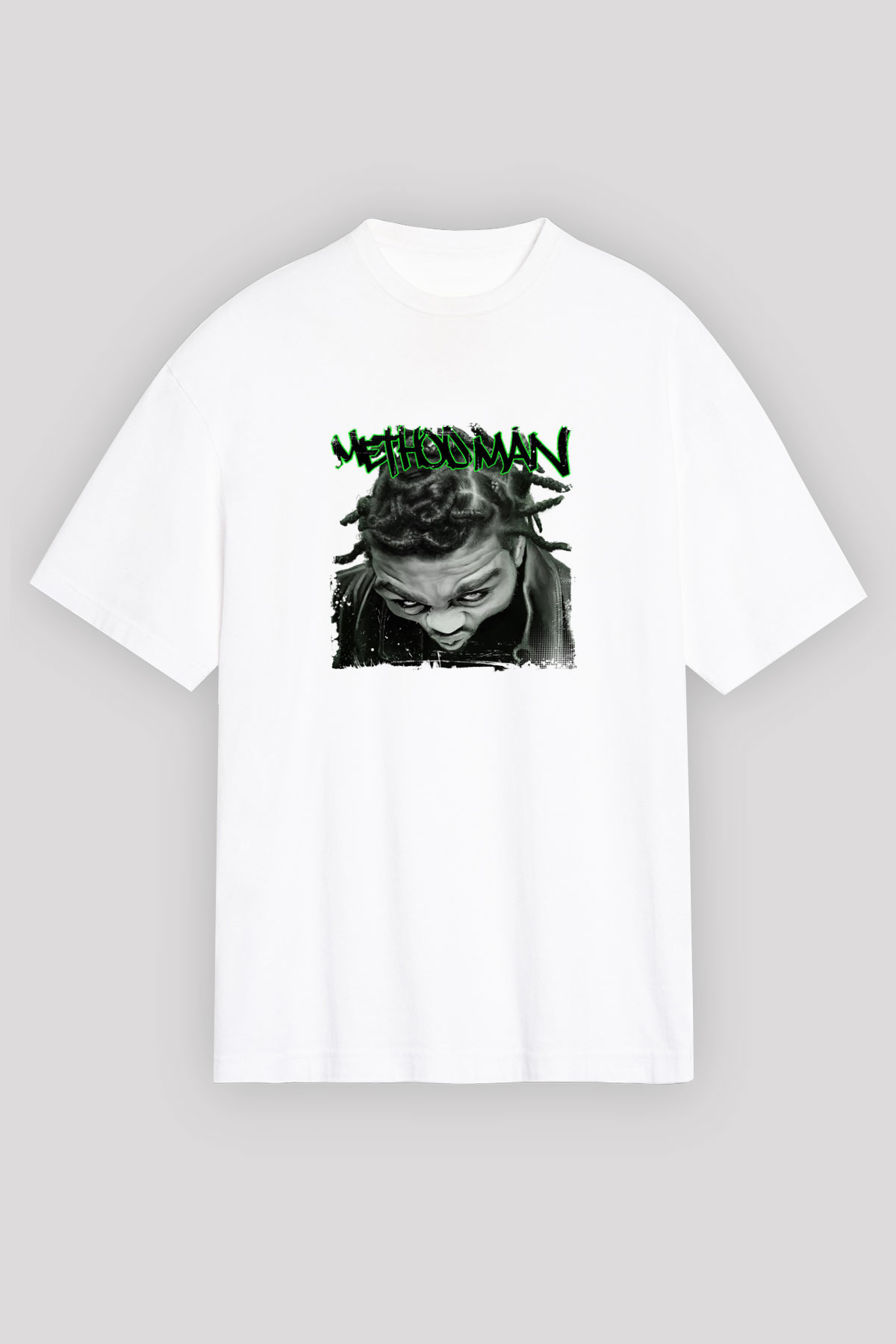 Method Man Baskılı Unisex Beyaz Tişört