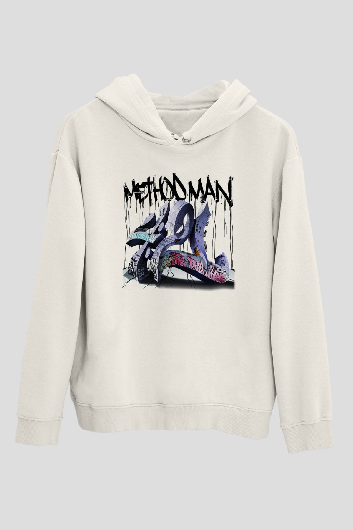 Method Man Beyaz Unisex Kapşonlu Sweatshirt