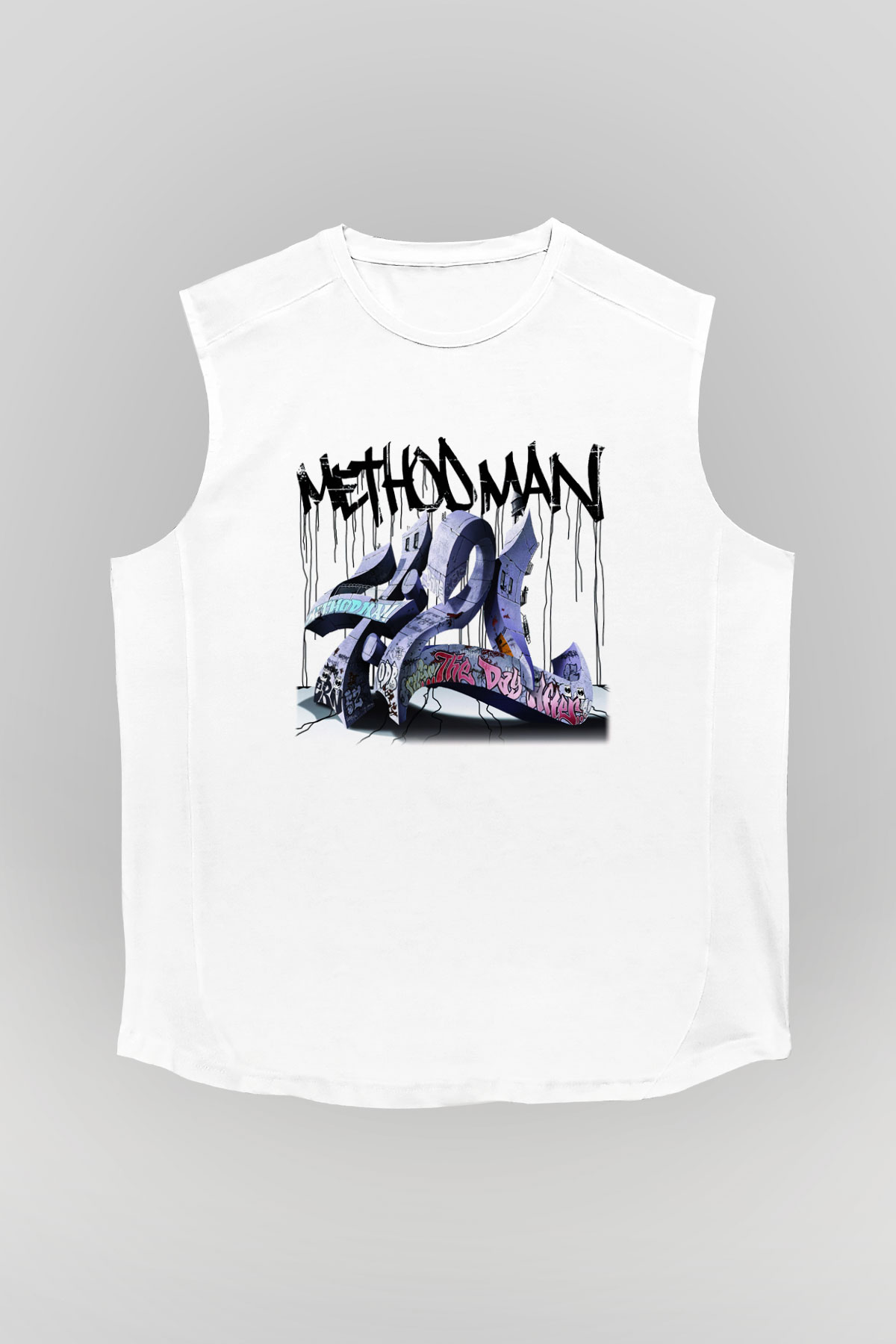 Method Man Beyaz Unisex Kolsuz Tişört