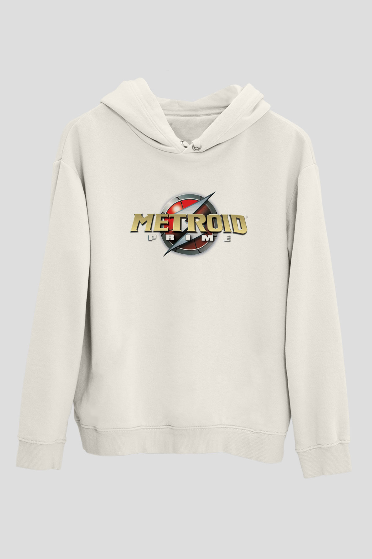Metroid Prime Beyaz Unisex Hoodie