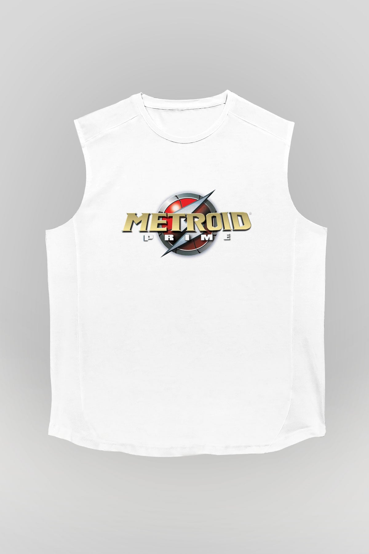 Metroid Prime Beyaz Unisex Kolsuz Tişört