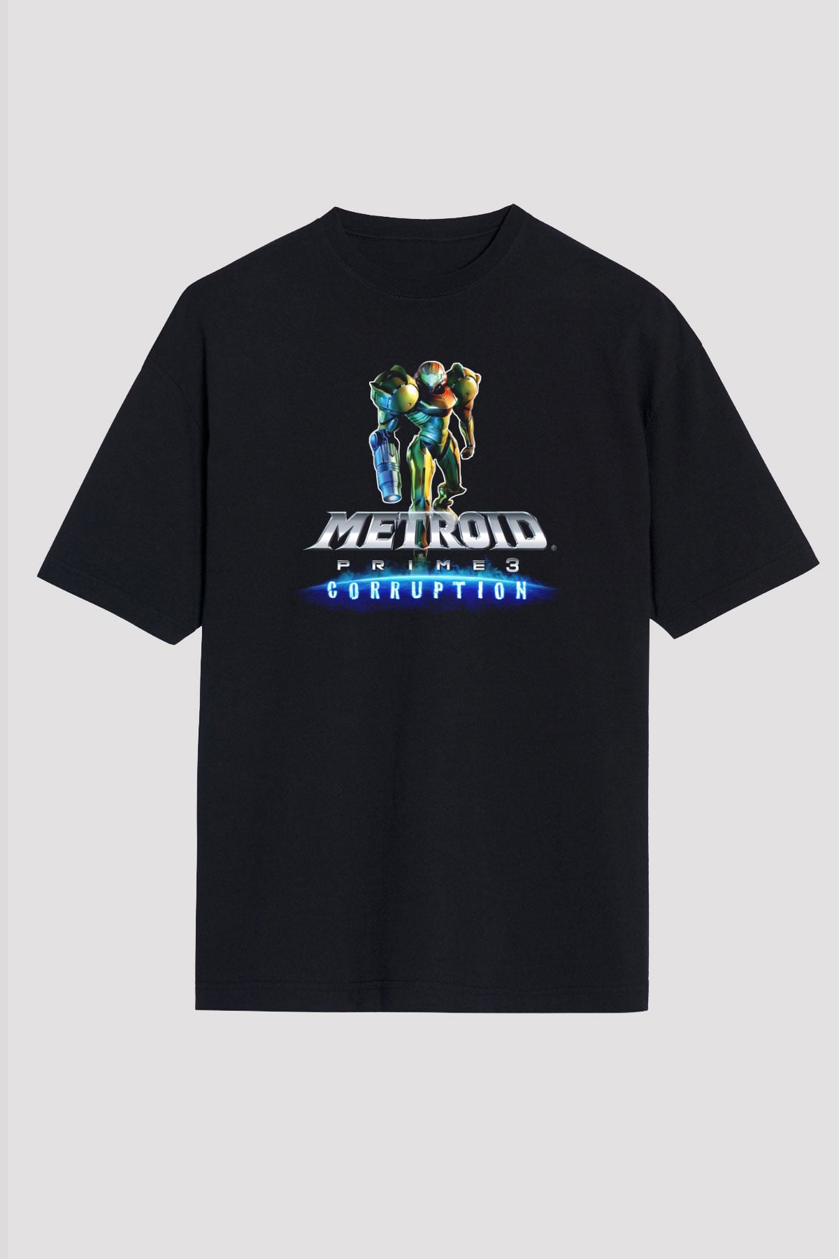 Metroid Prime Siyah Unisex Tişört T-Shirt