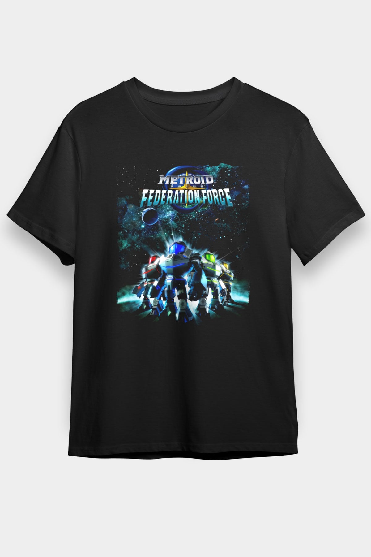 Metroid Prime Siyah Unisex Tişört T-Shirt