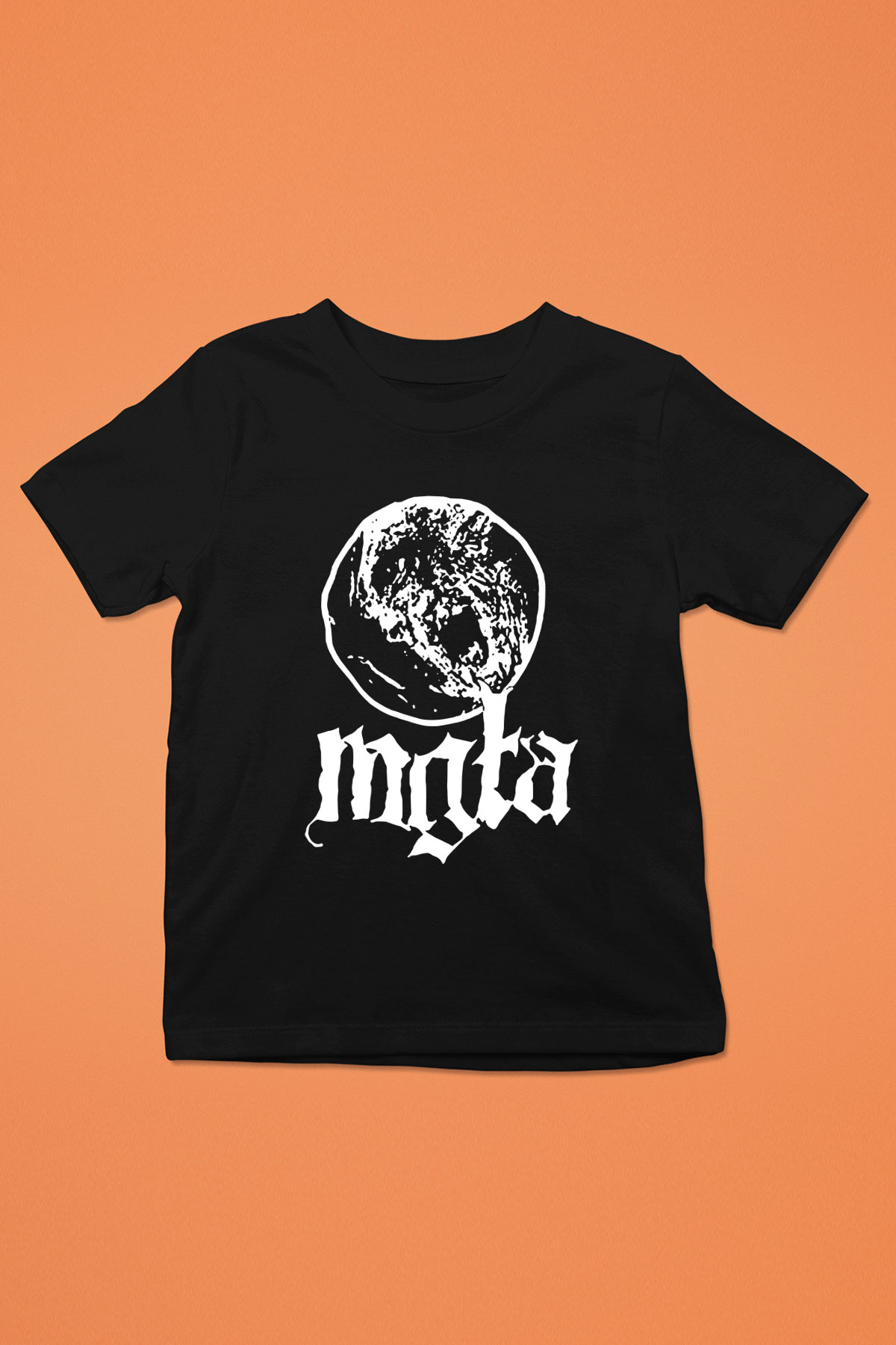 Mgla Baskılı Unisex Siyah Çocuk Tişört - Tshirt