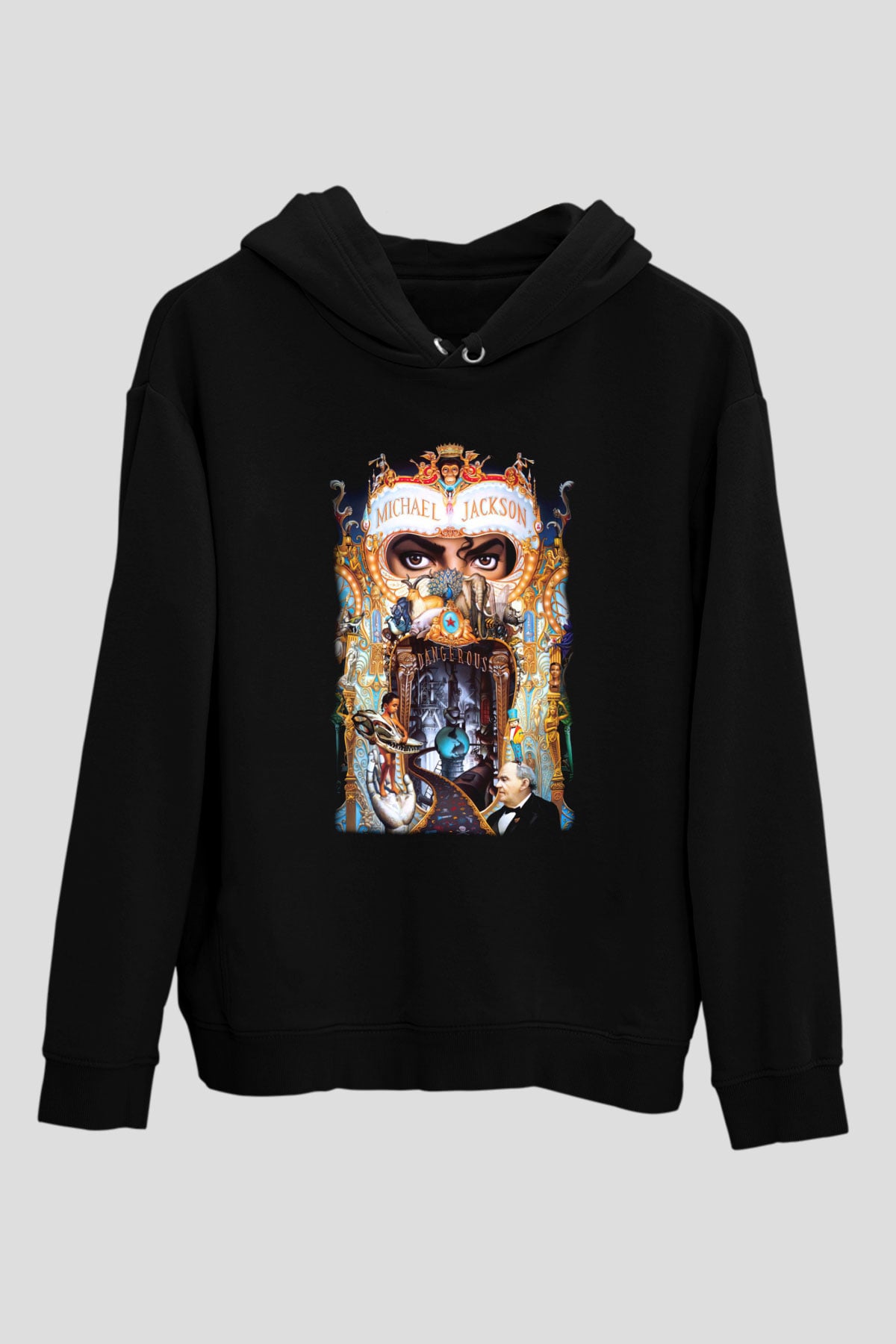 Michael Jackson Siyah Unisex Hoodie