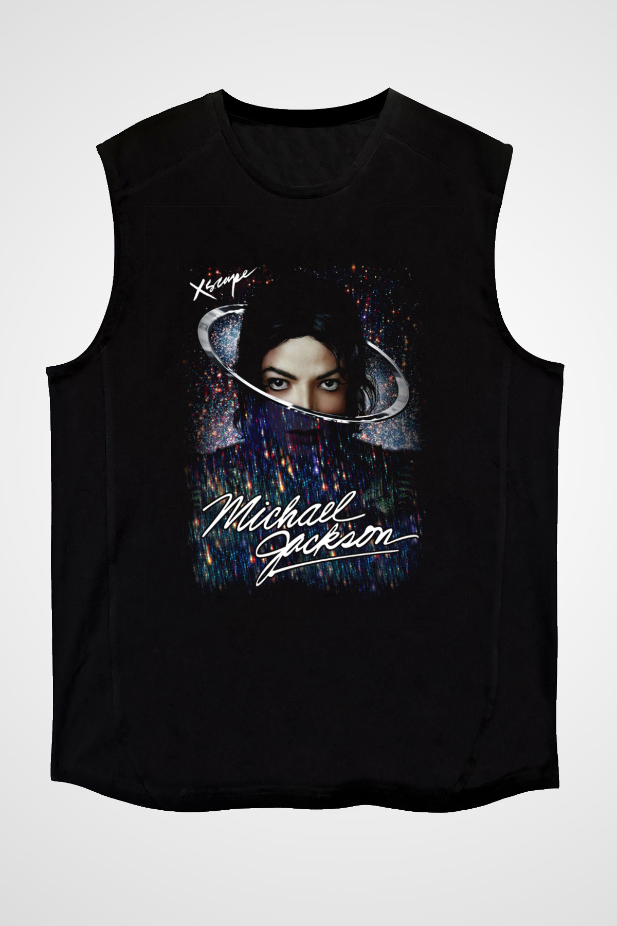 Michael Jackson Siyah Unisex Kolsuz Tişört