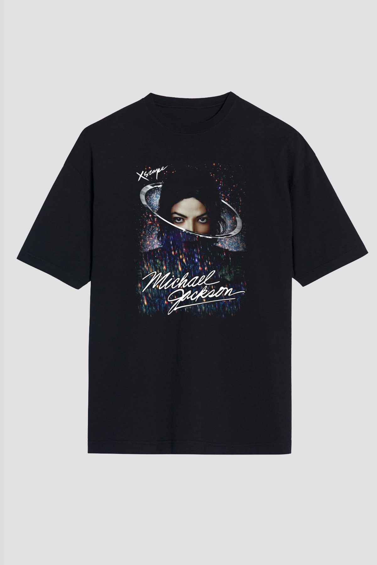 Michael Jackson Siyah Unisex Oversize Tişört T-Shirt