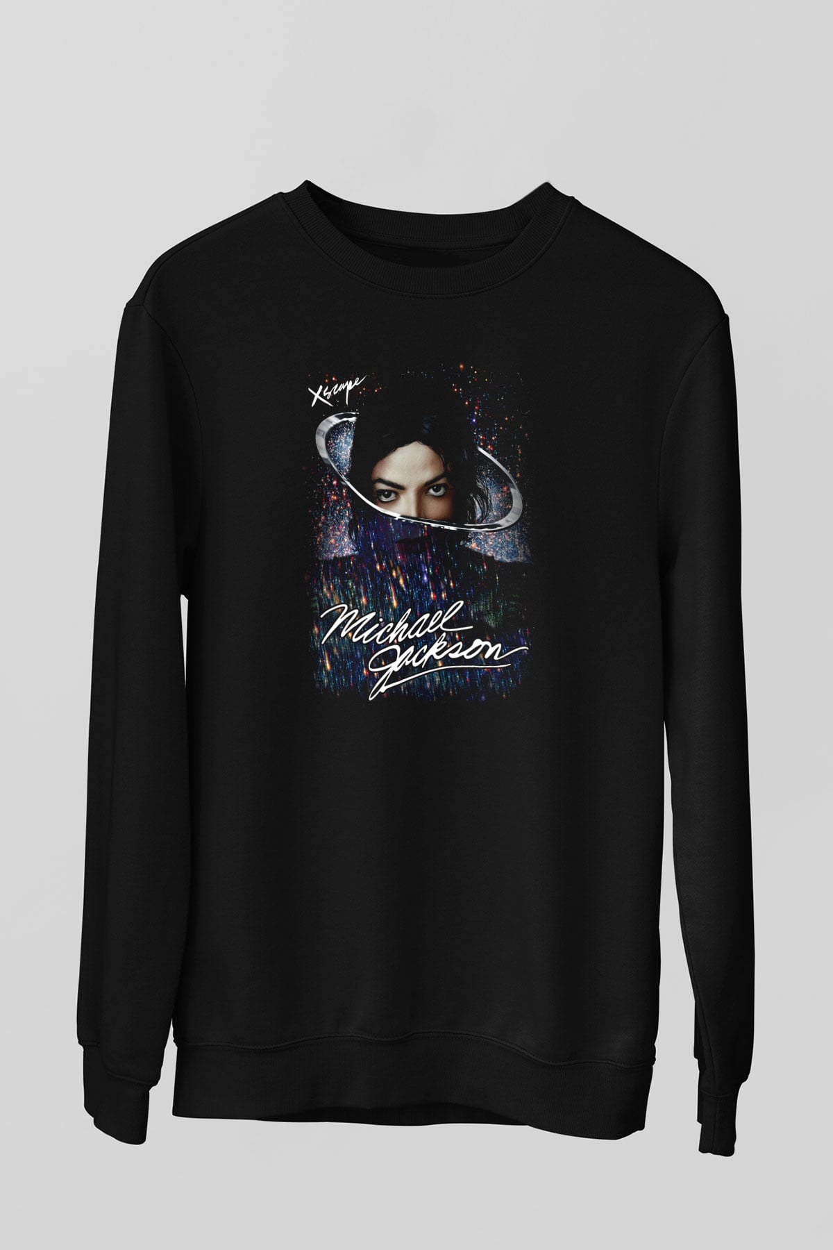 Michael Jackson Siyah Unisex Sweatshirt