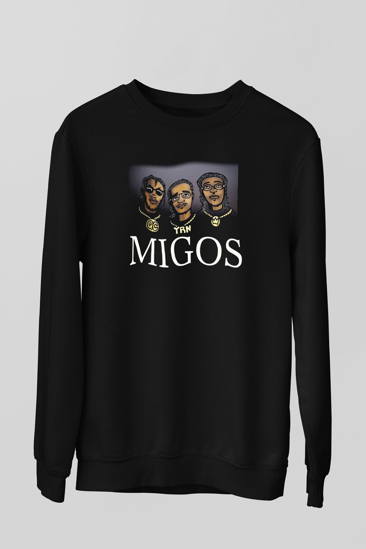 Migos Siyah Unisex Sweatshirt