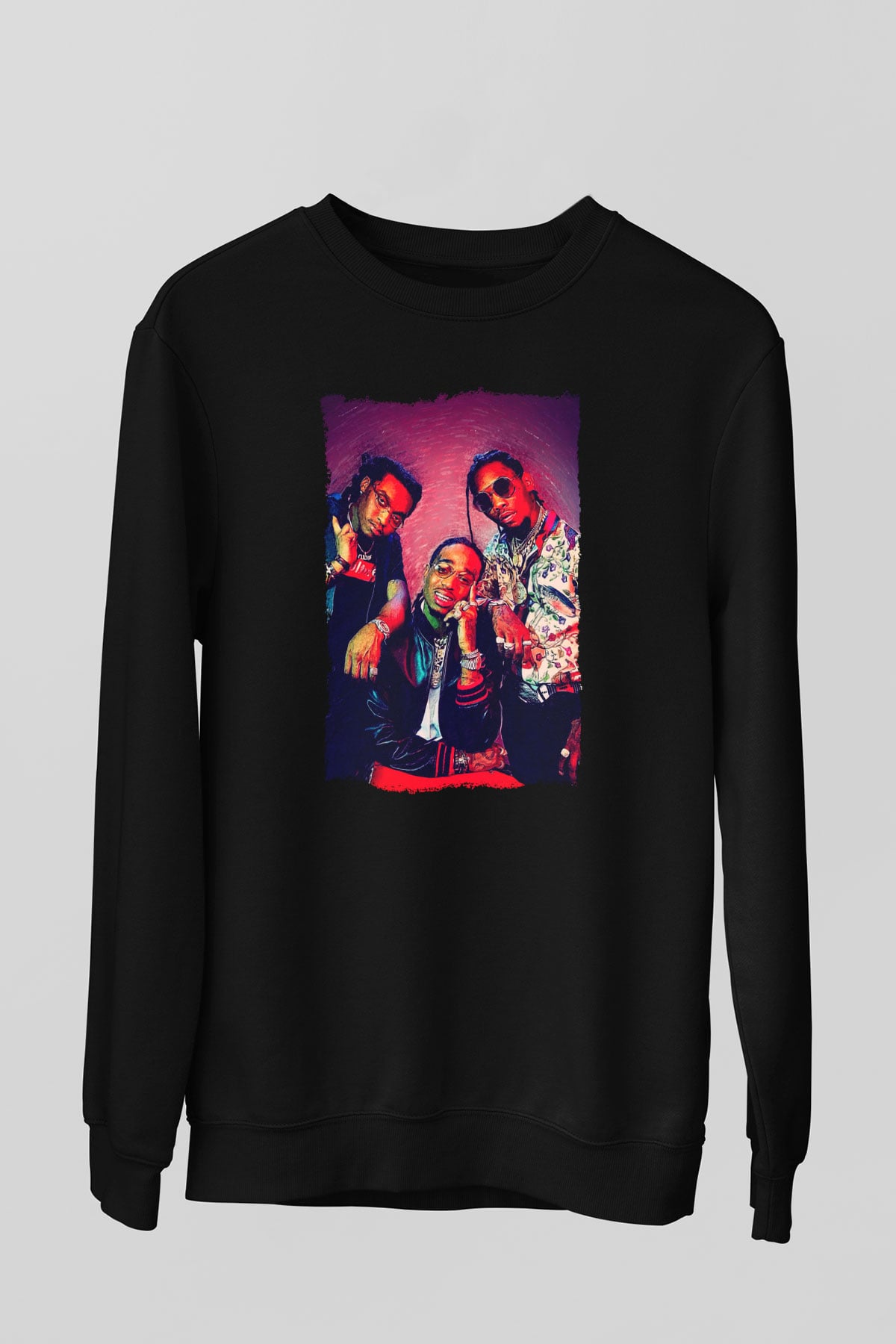 Migos Siyah Unisex Sweatshirt