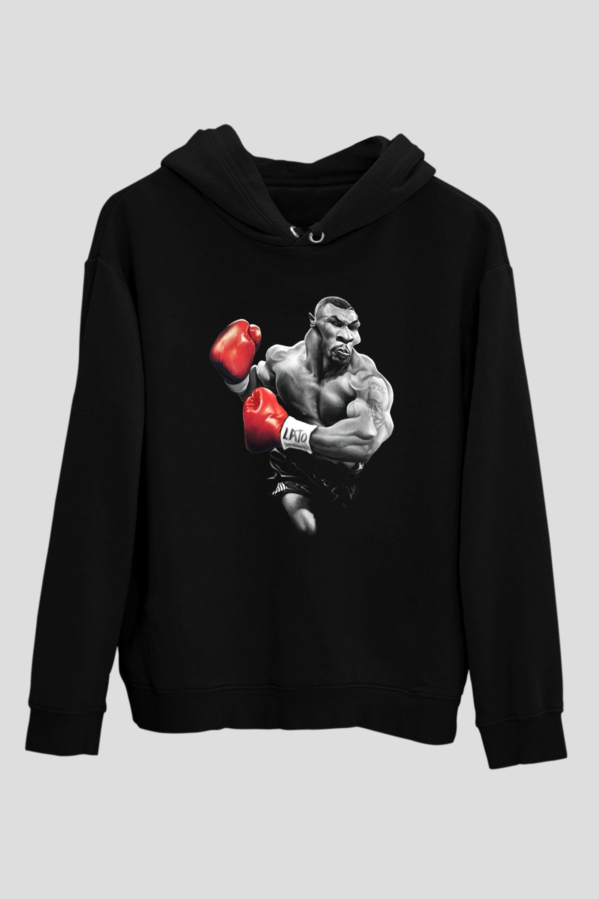 Mike Tyson Siyah Unisex Hoodie