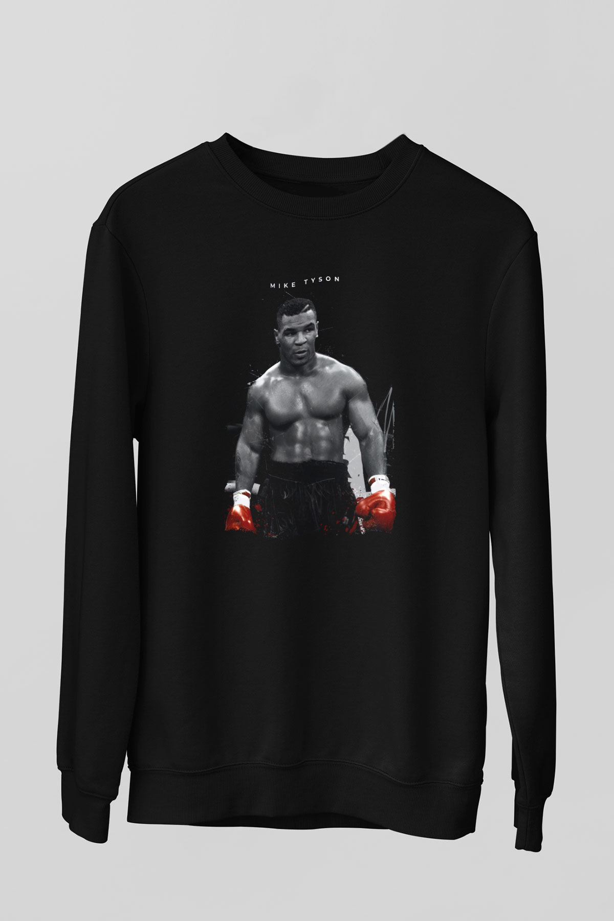 Mike Tyson Siyah Unisex  Sweatshirt
