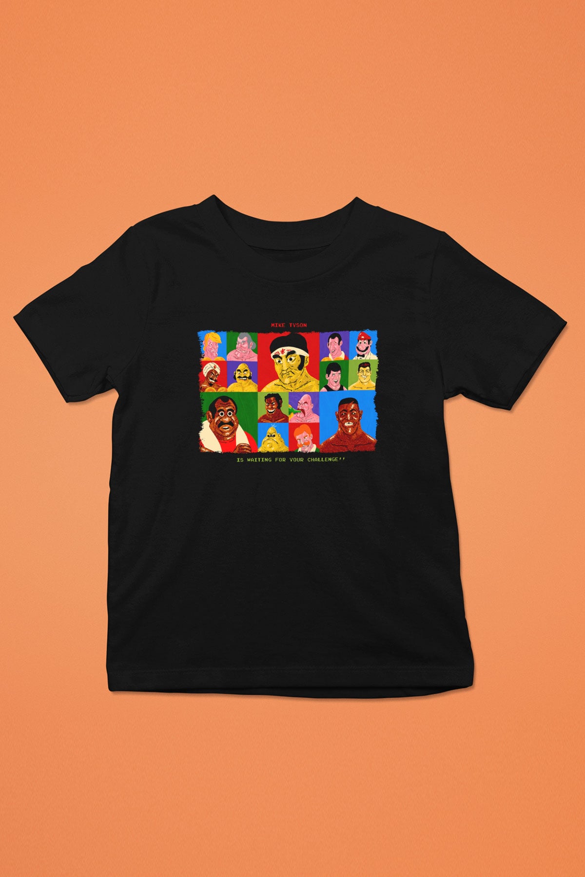 Mike Tyson's Punch-Out! Siyah Unisex  Çocuk Tişört
