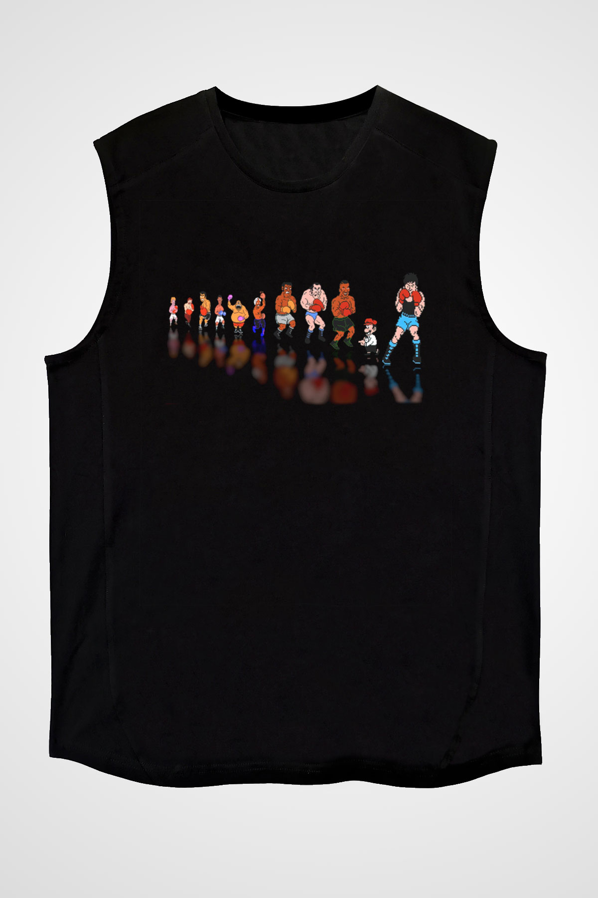 Mike Tyson's Punch-Out! Siyah Unisex Kolsuz Tişört