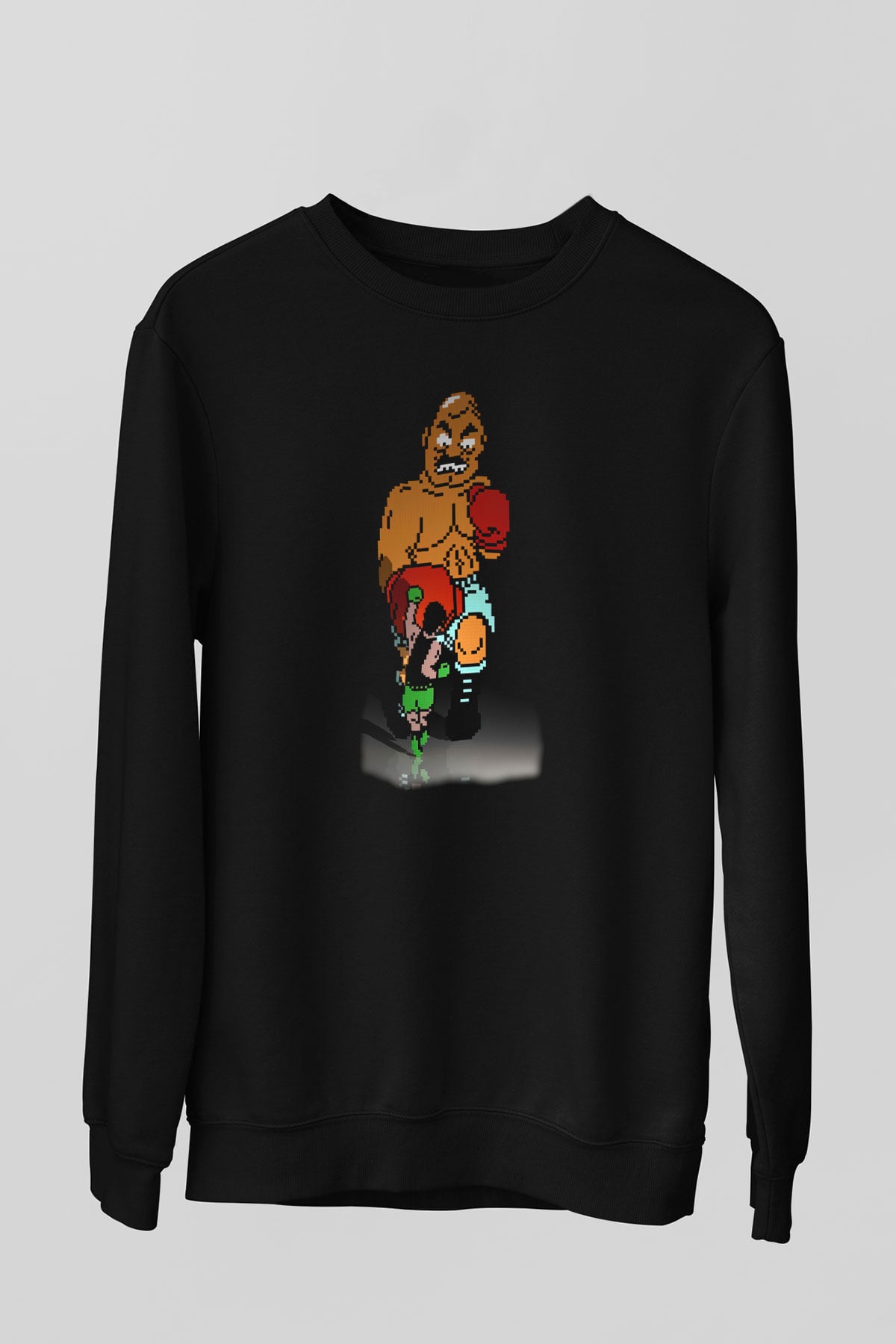 Mike Tyson's Punch-Out! Siyah Unisex  Sweatshirt