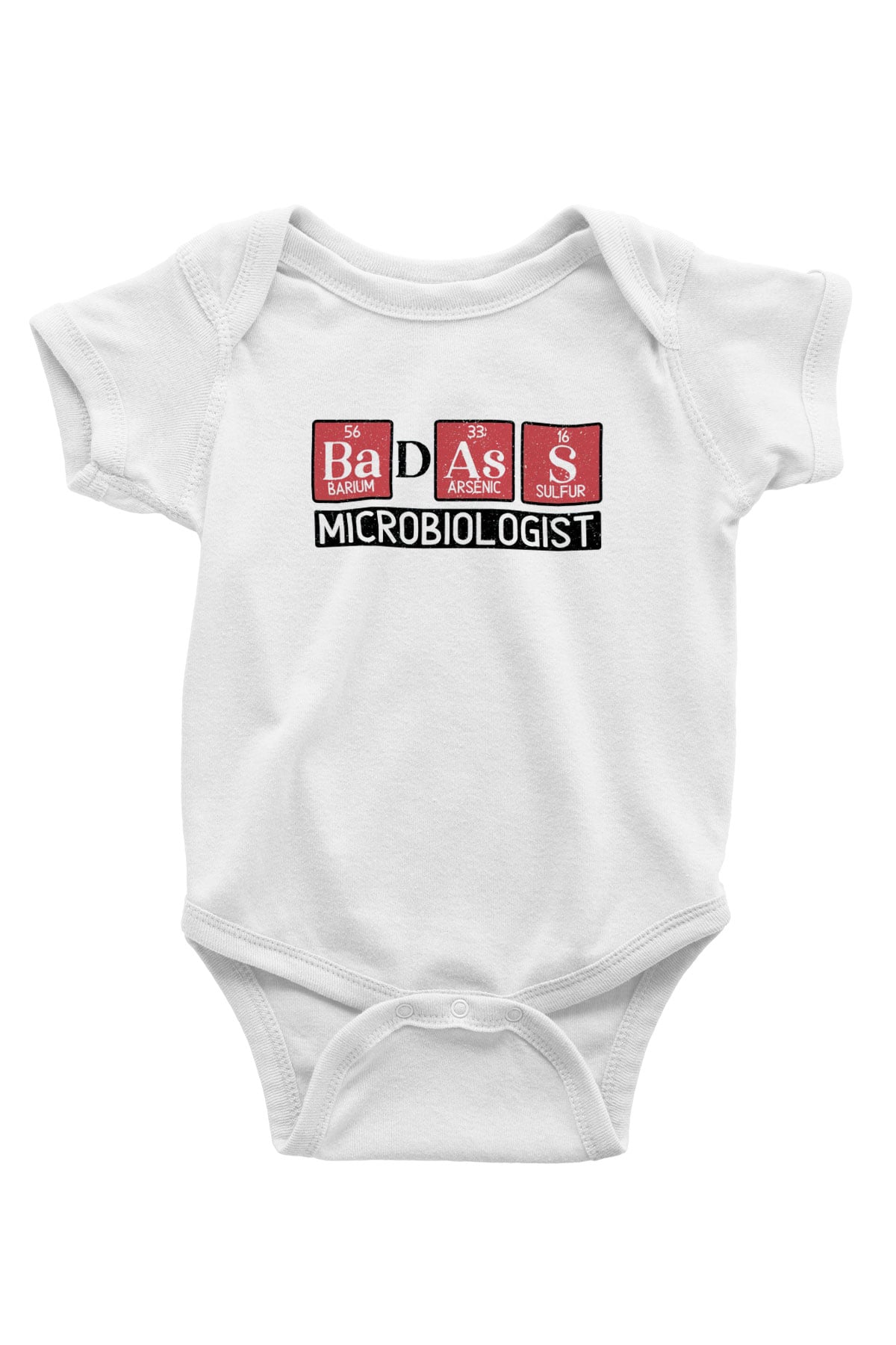 Mikrobiyolog Beyaz Bebek Body - Zıbın
