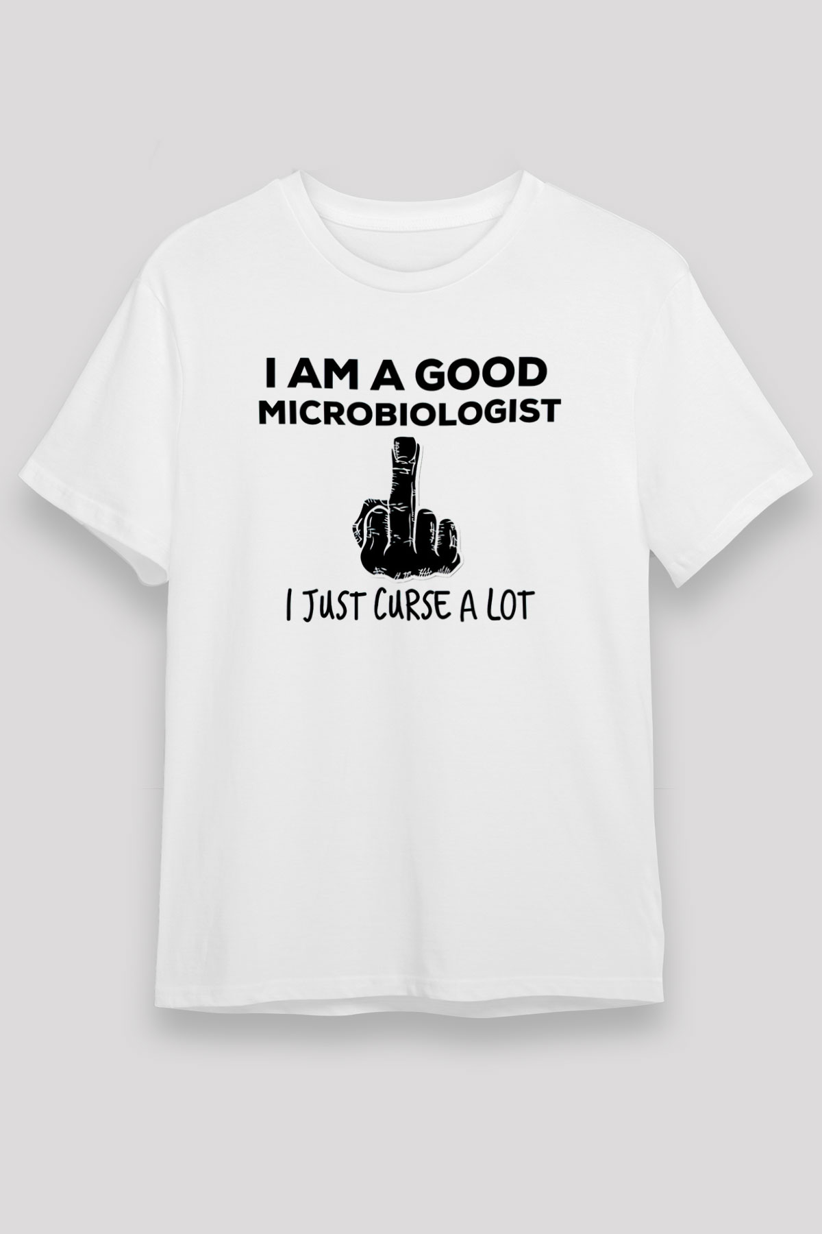 Mikrobiyolog Beyaz Unisex Tişört T-Shirt - TişörtFabrikası