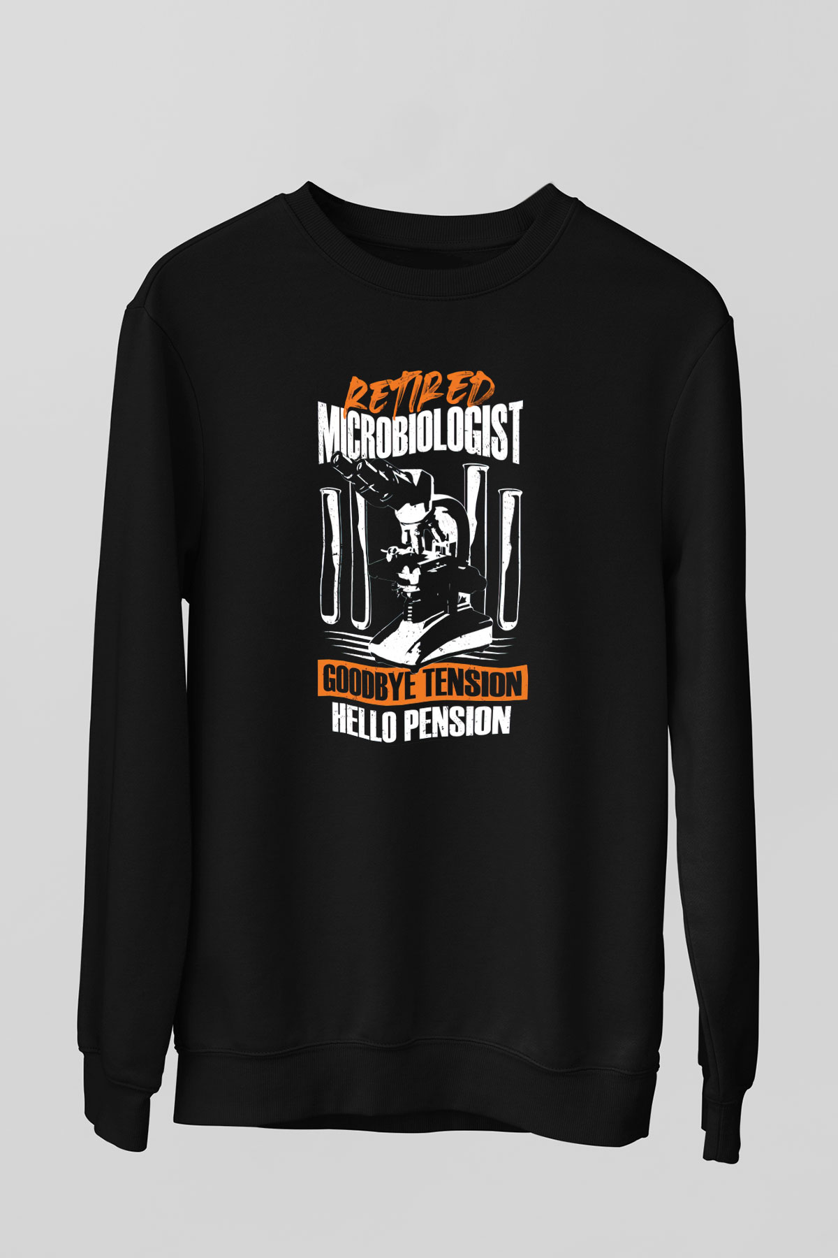 Mikrobiyolog Siyah Unisex Sweatshirt