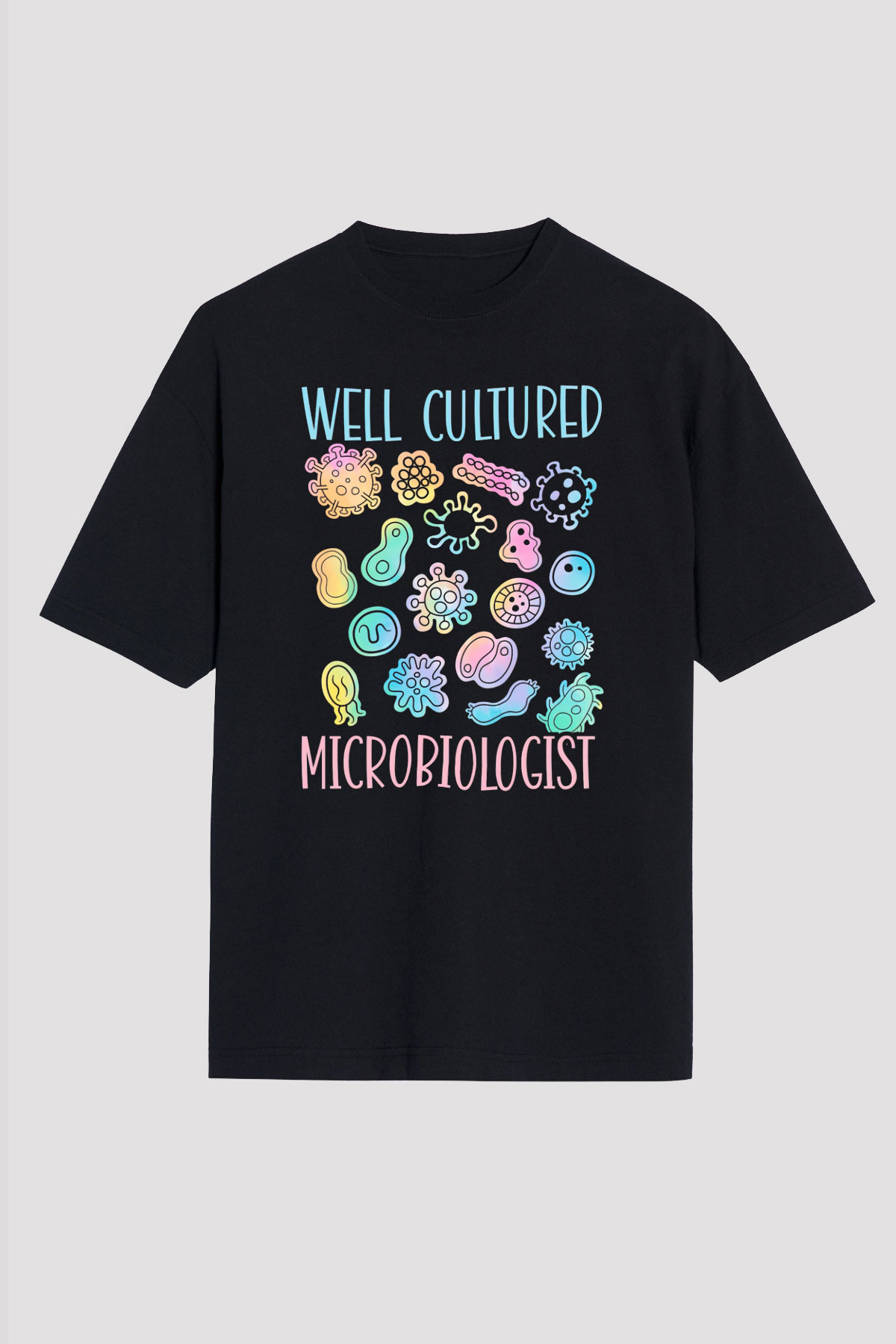 Mikrobiyolog Siyah Unisex Tişört T-Shirt - TişörtFabrikası