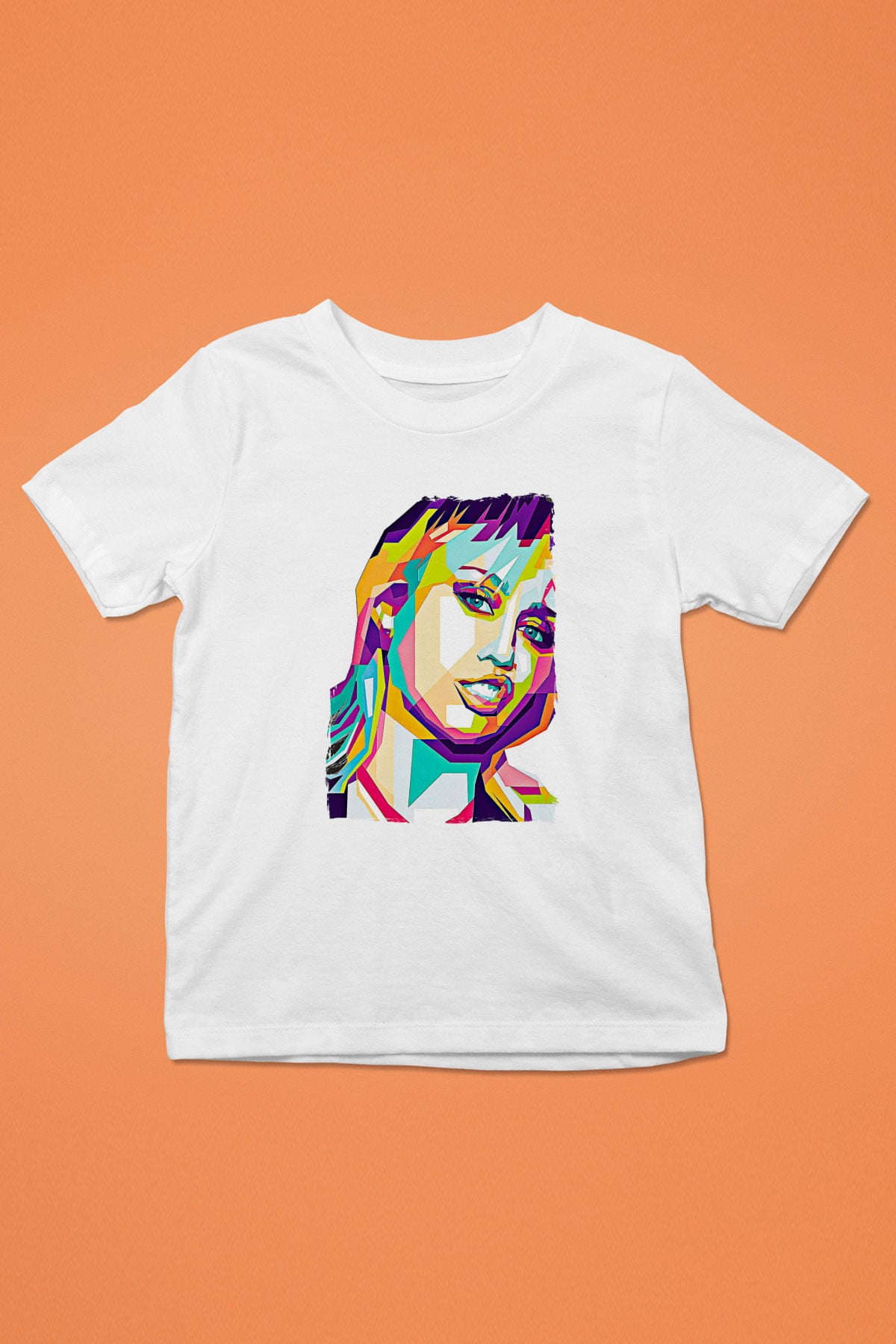 Miley Cyrus Baskılı Beyaz Unisex Beyaz Çocuk Tişört - Tshirt