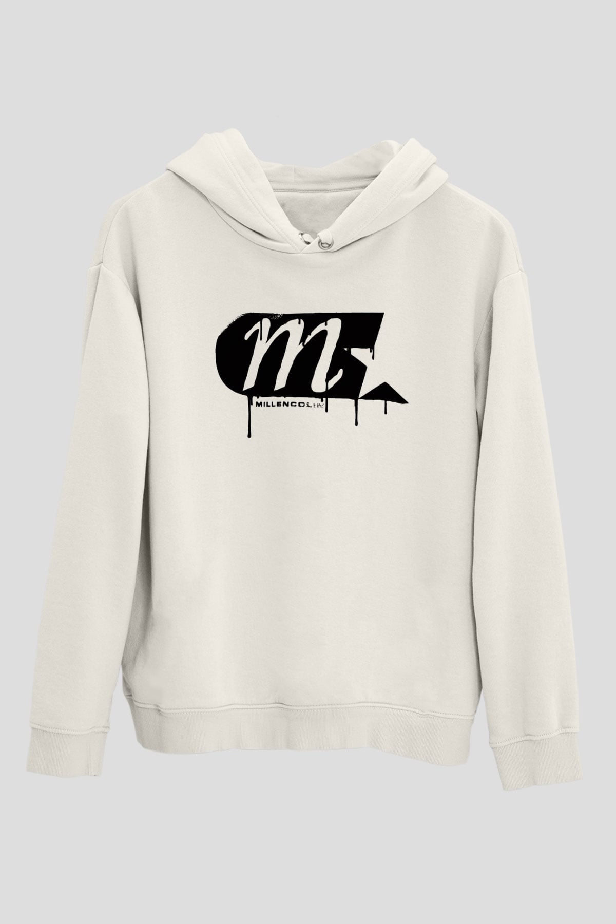 Millencolin Beyaz Unisex Kapşonlu Sweatshirt
