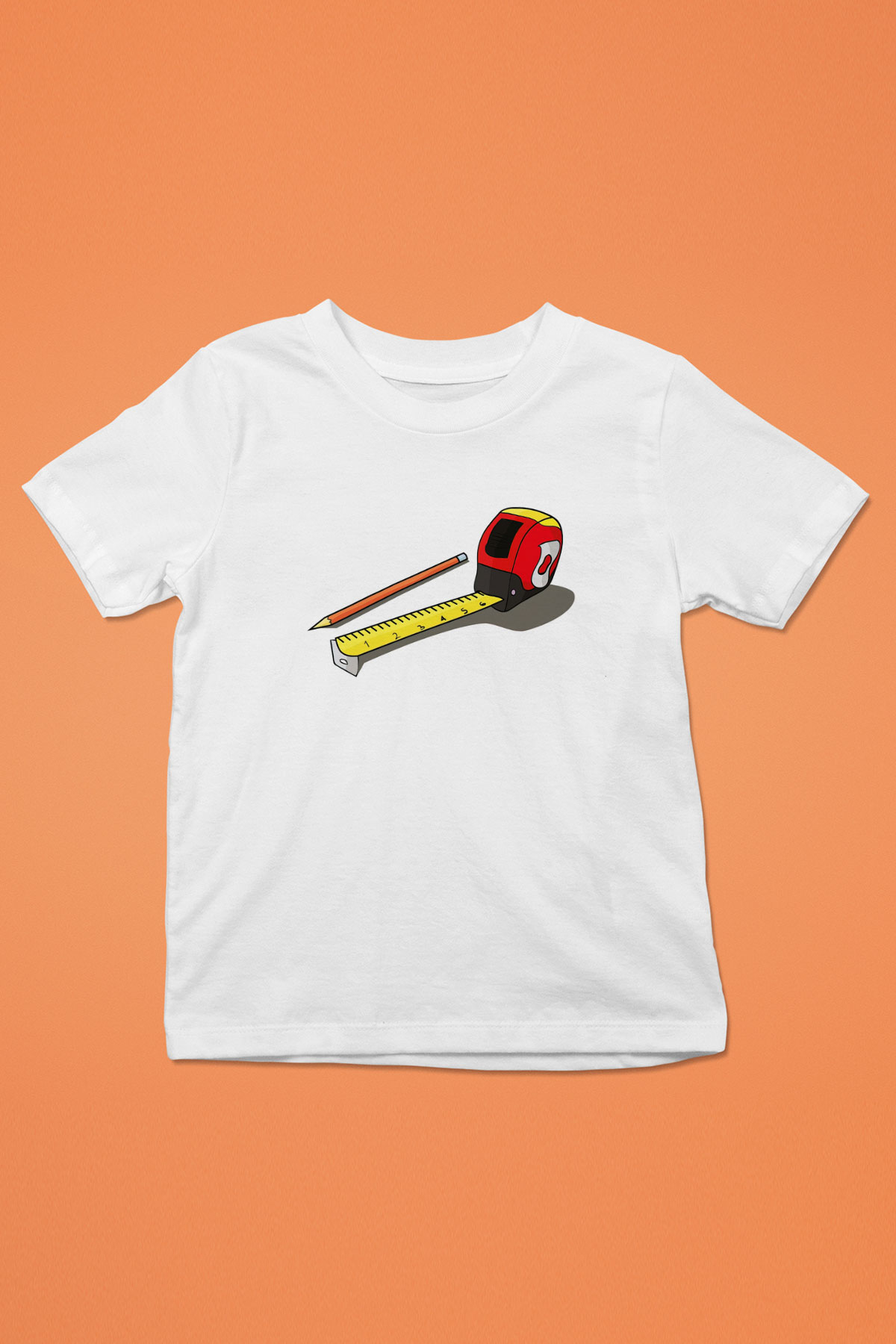 Mimar Baskılı Beyaz Unisex Çocuk Tişört