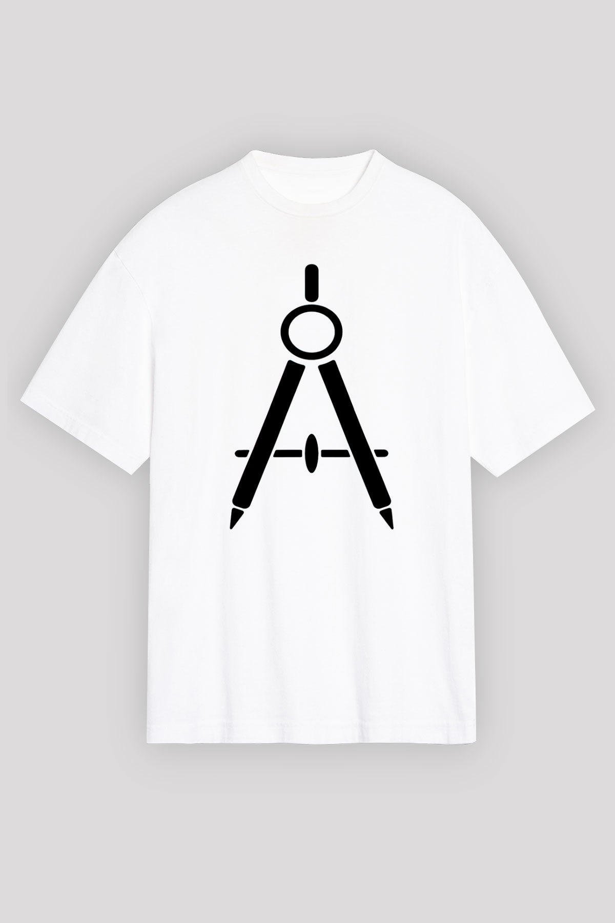 Mimar Beyaz Unisex Oversize Tişört T-Shirt