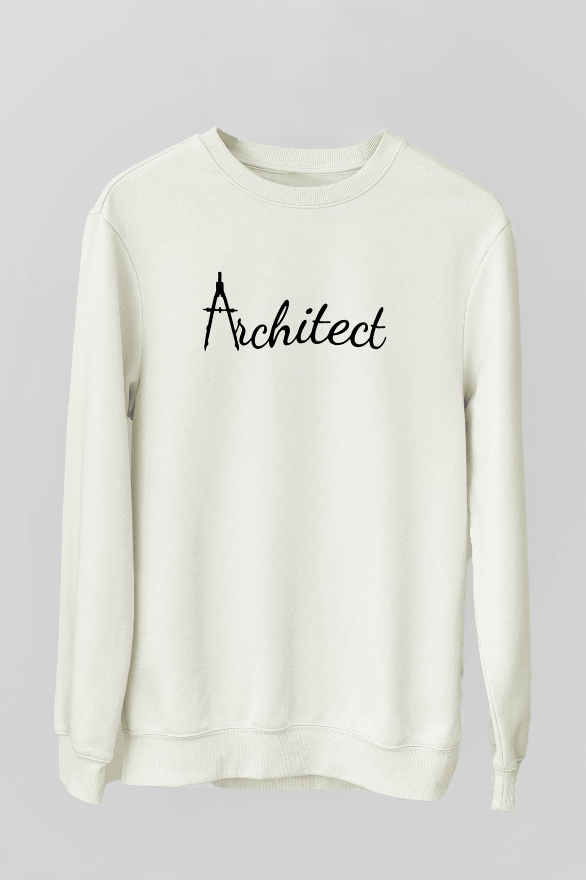 Mimar Beyaz Unisex Sweatshirt