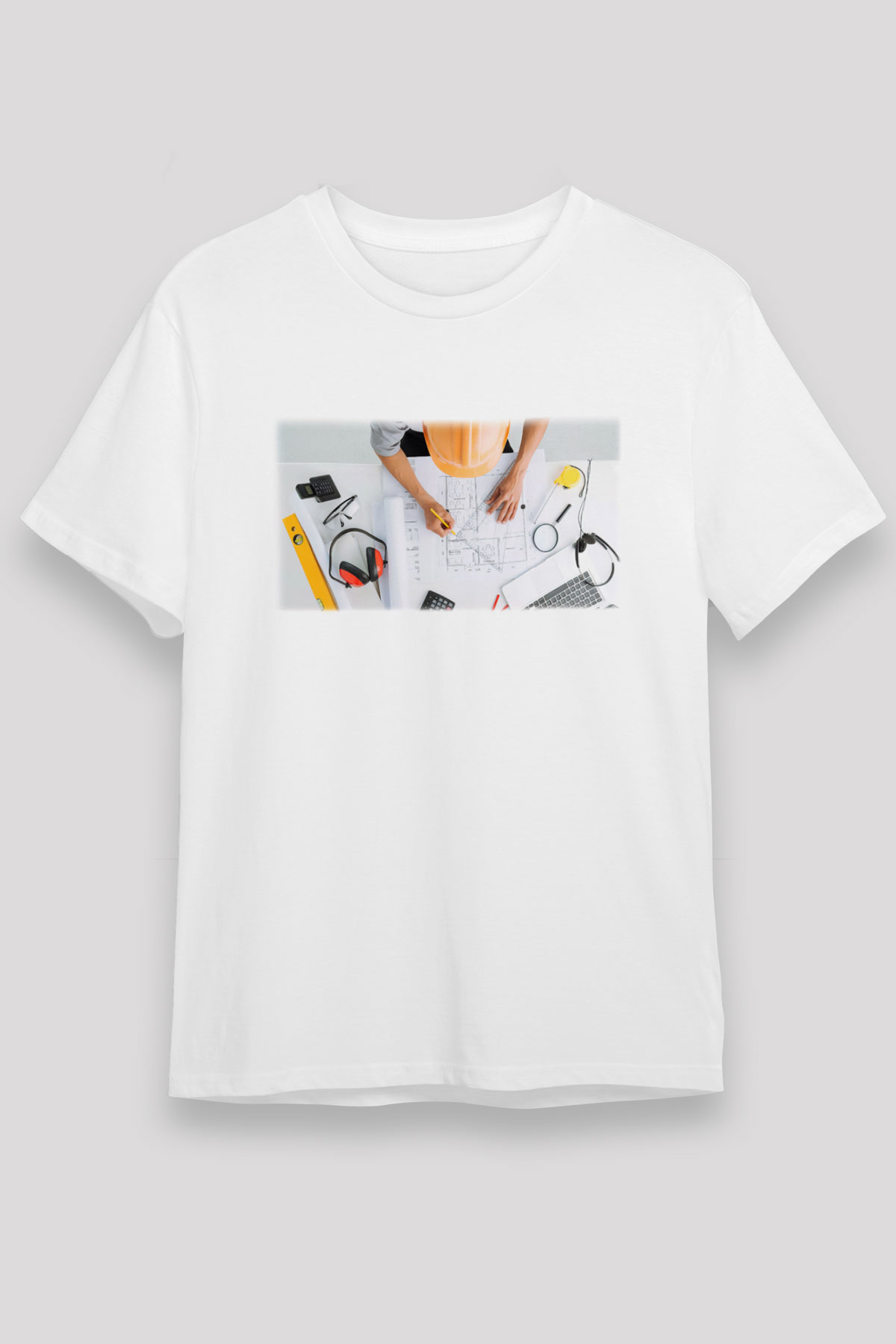 Mimar Beyaz Unisex Tişört T-Shirt - TişörtFabrikası