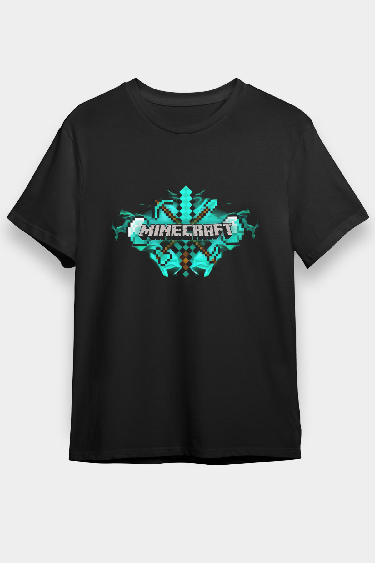 Minecraft Siyah Unisex Tişört
