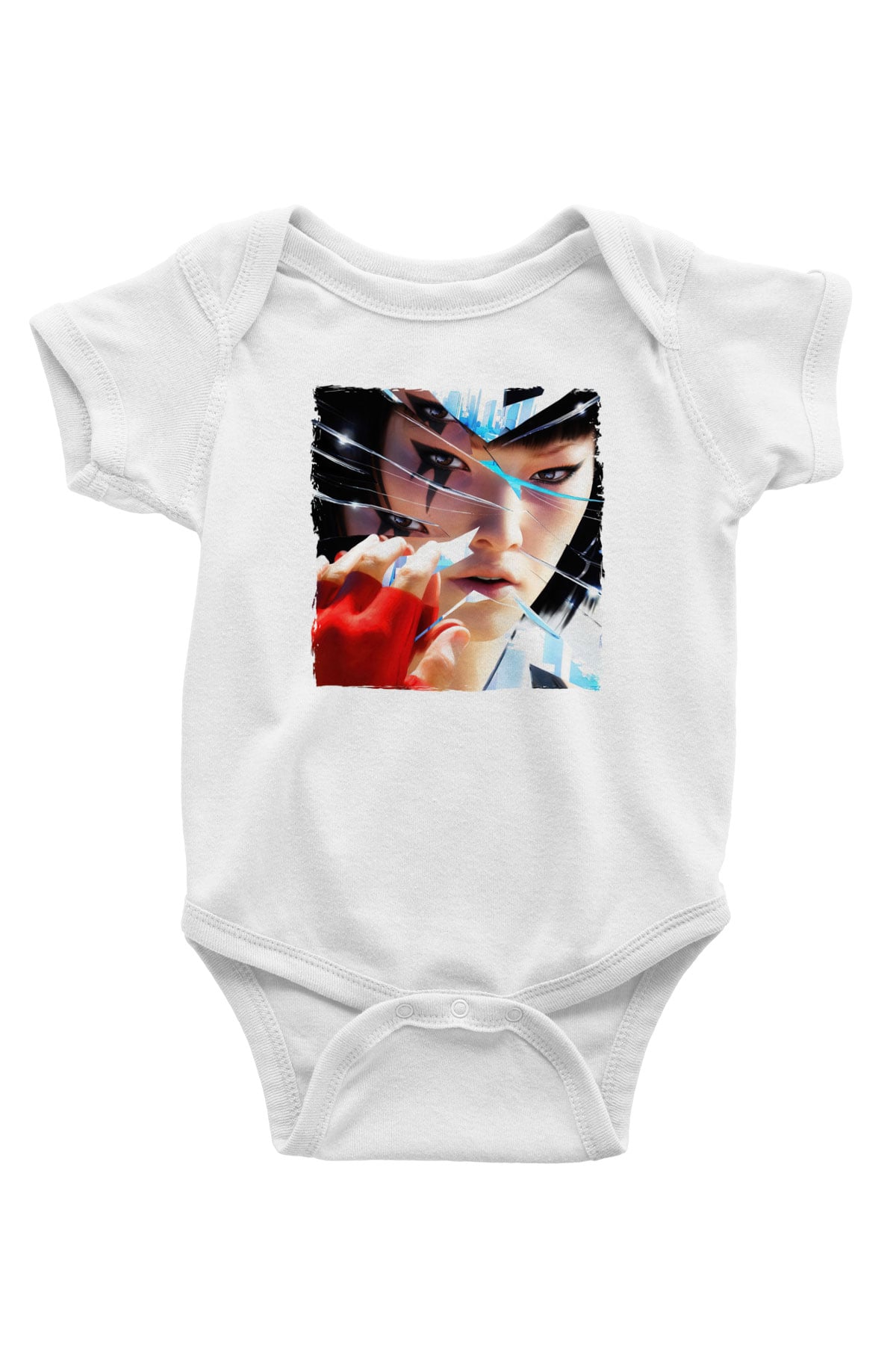 Mirror's Edge Beyaz Bebek Body - Zıbın