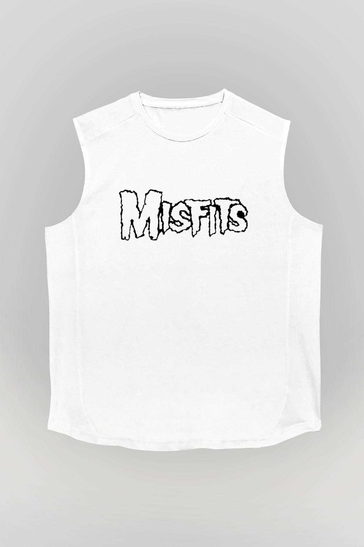 Misfits Beyaz Unisex Kolsuz Tişört