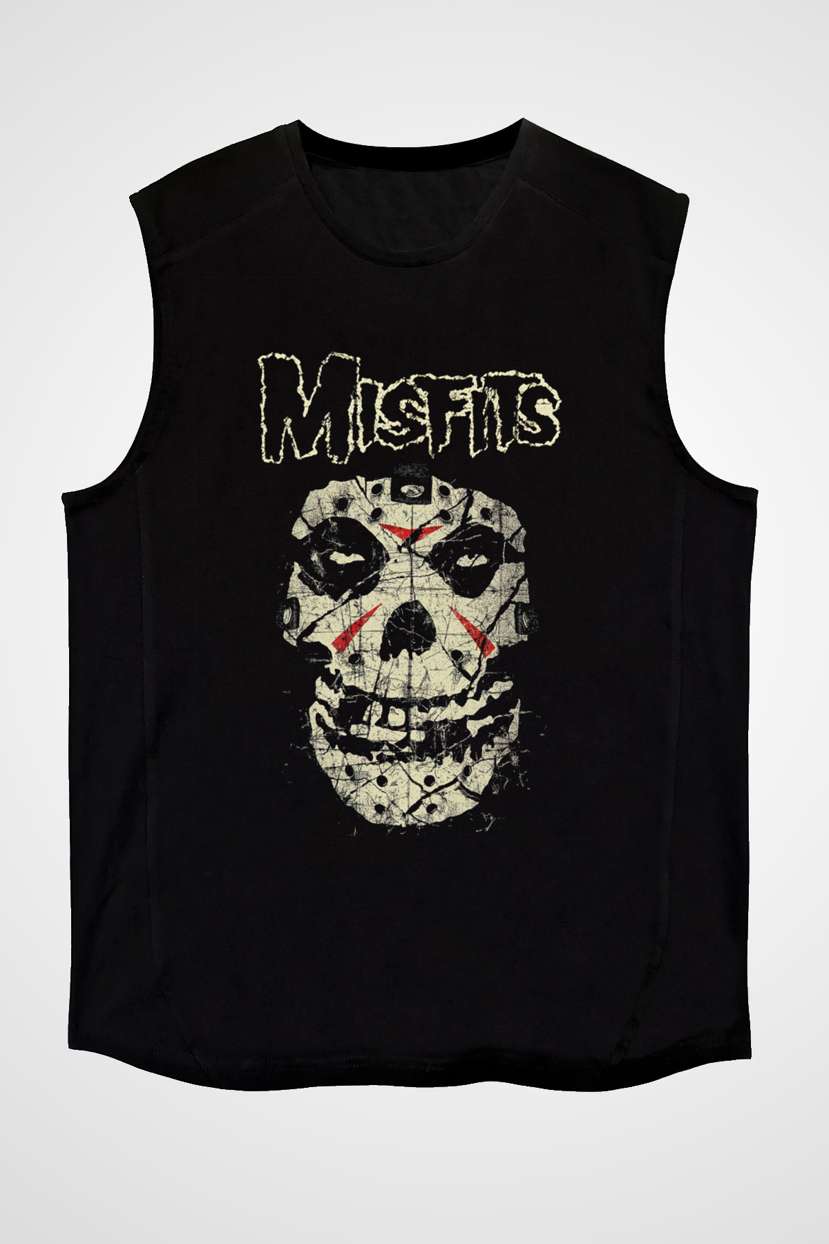 Misfits Siyah Unisex Kolsuz Tişört