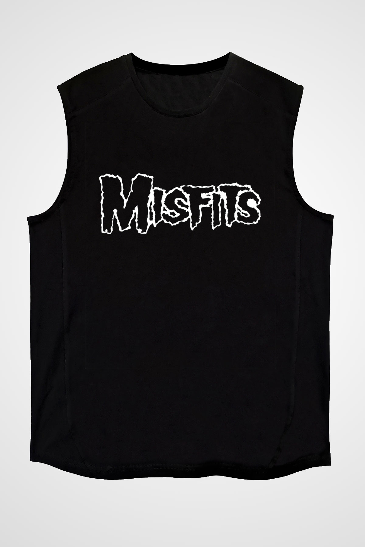 Misfits Siyah Unisex Kolsuz Tişört