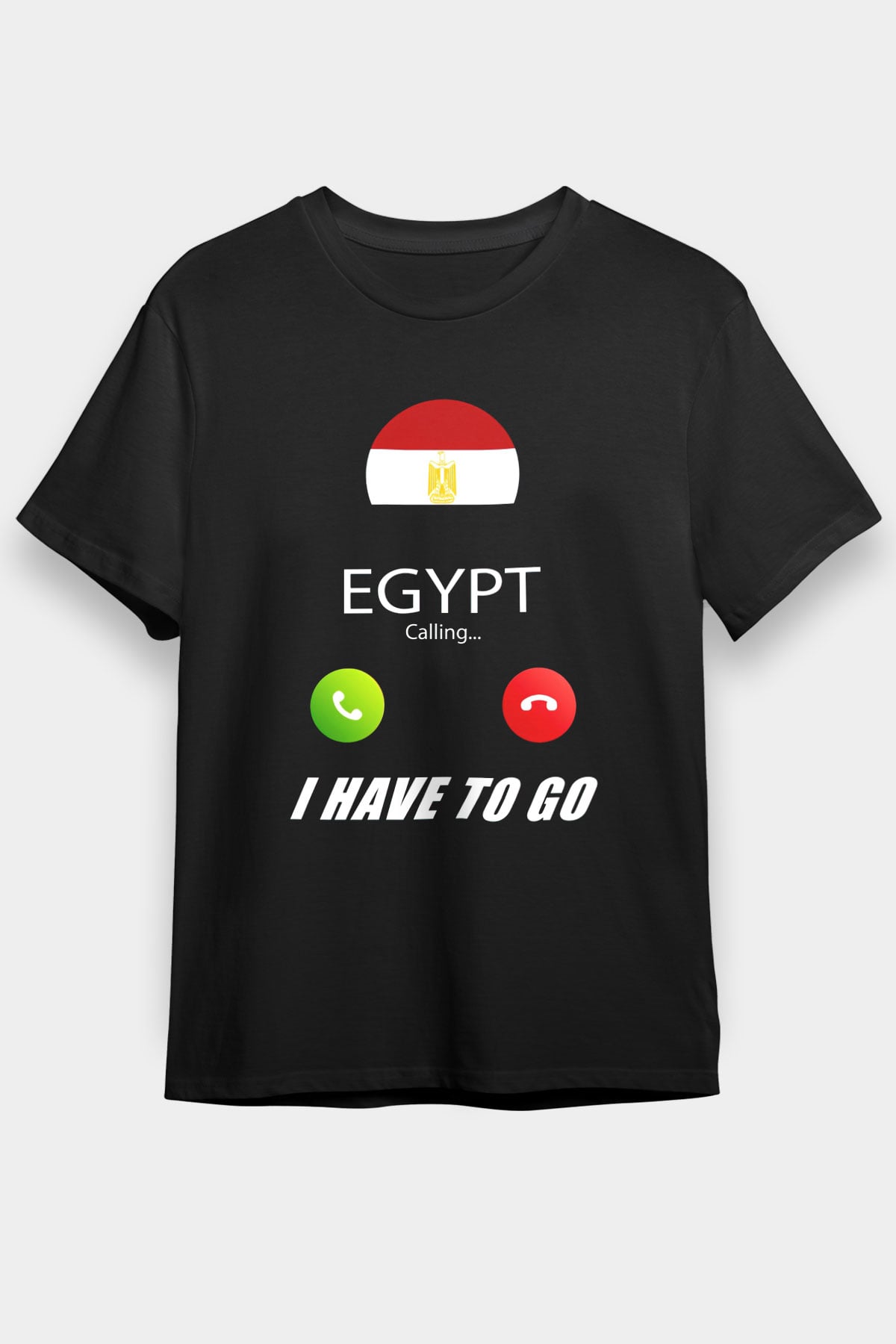 Mısır Siyah Unisex Tişört T-Shirt - TişörtFabrikası