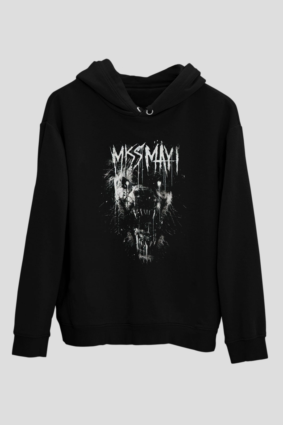Miss May I Siyah Unisex Kapüşonlu Sweatshirt