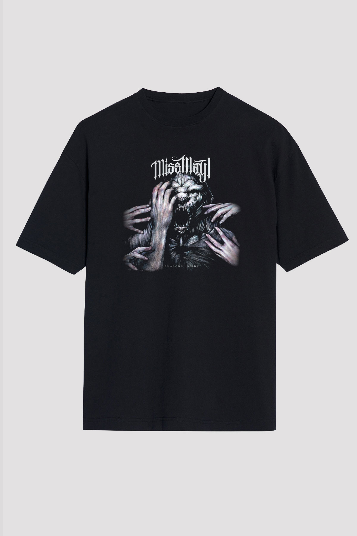 Miss May I Siyah Unisex Oversize Tişört T-Shirt