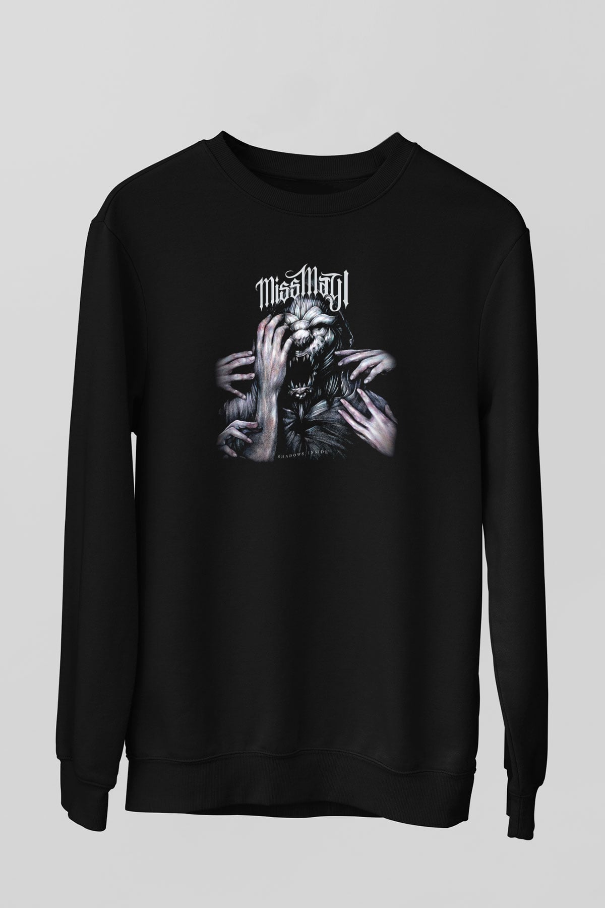 Miss May I Siyah Unisex Sweatshirt