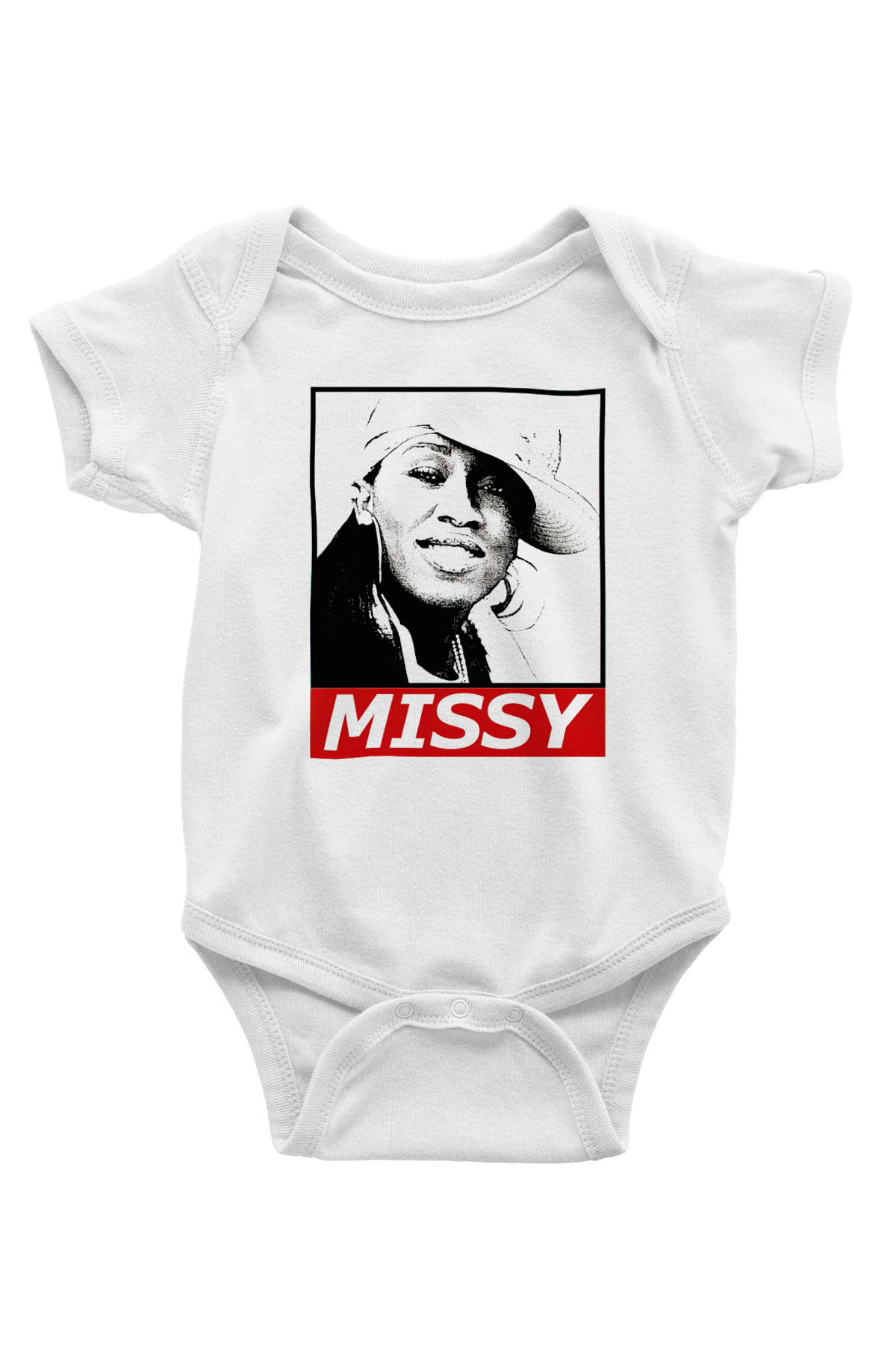 Missy Elliott Beyaz Bebek Body - Zıbın