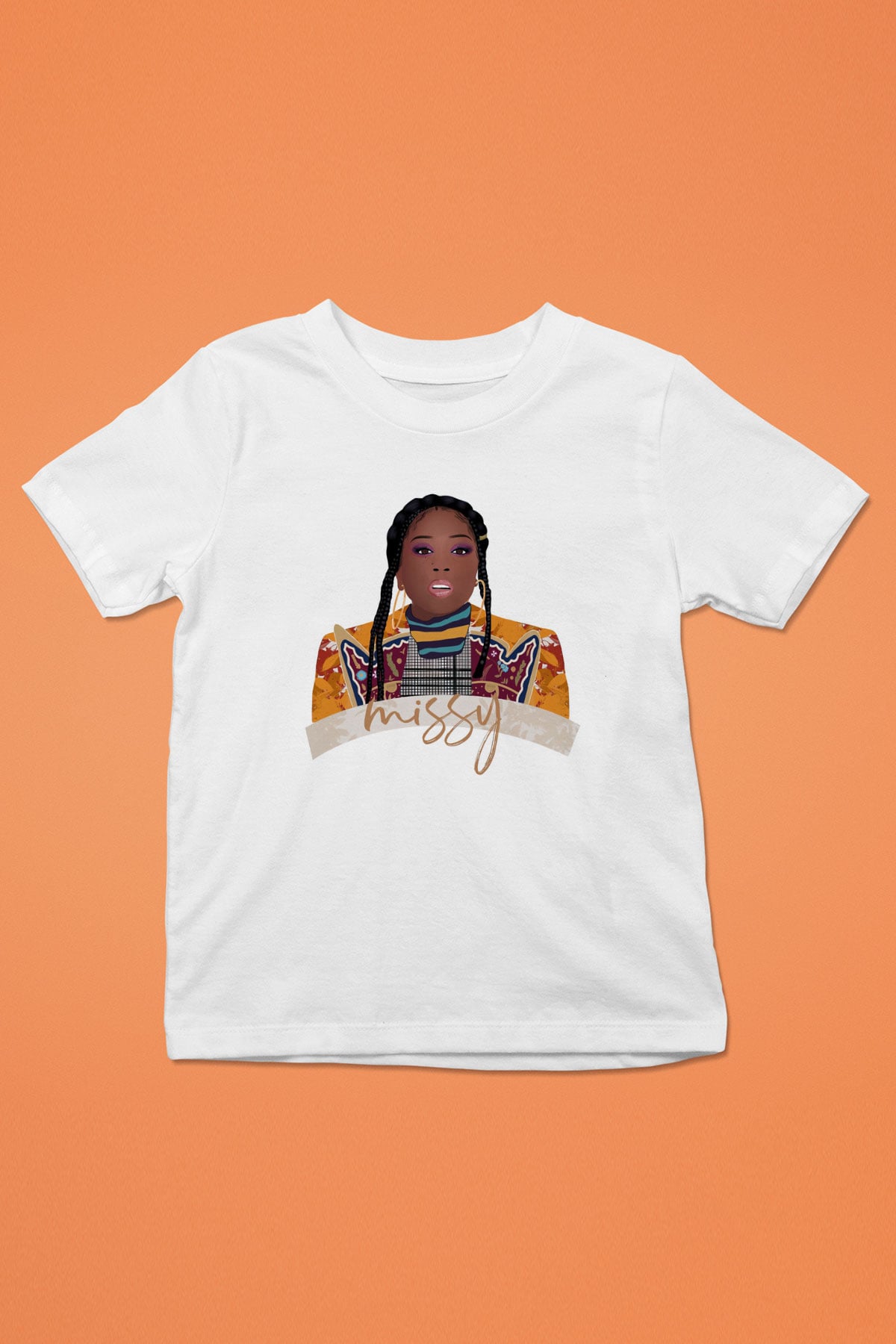 Missy Elliott Beyaz Unisex Çocuk Tişört