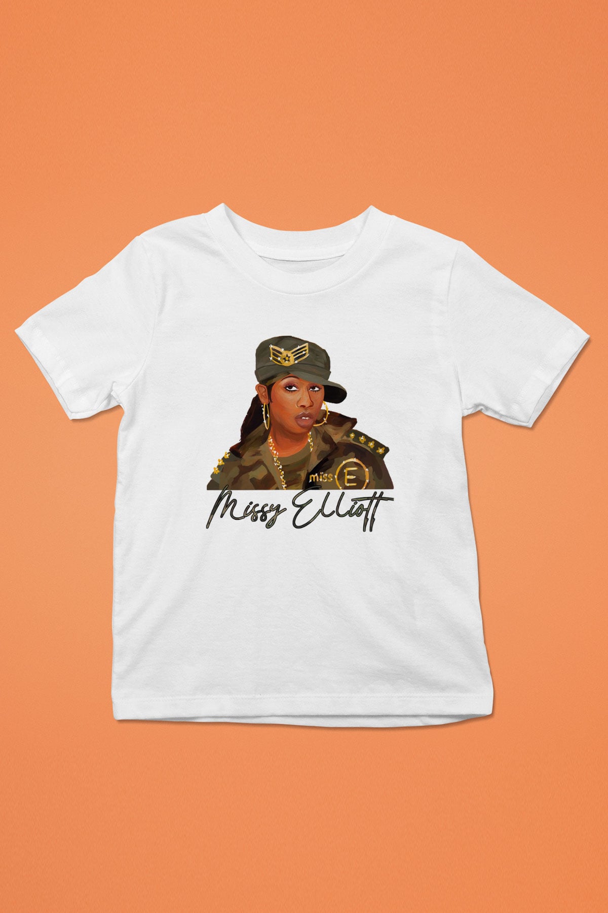 Missy Elliott Beyaz Unisex Çocuk Tişört