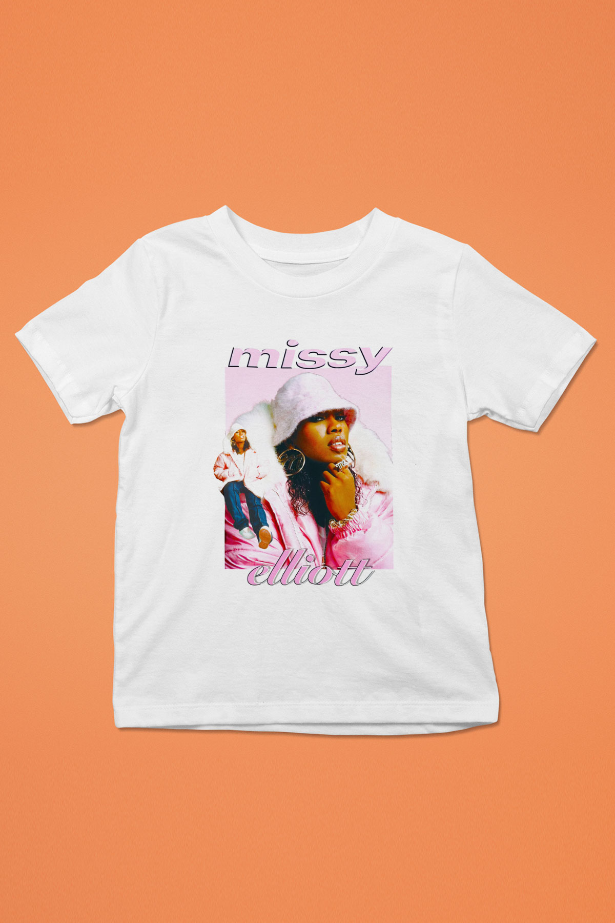 Missy Elliott Beyaz Unisex Çocuk Tişört