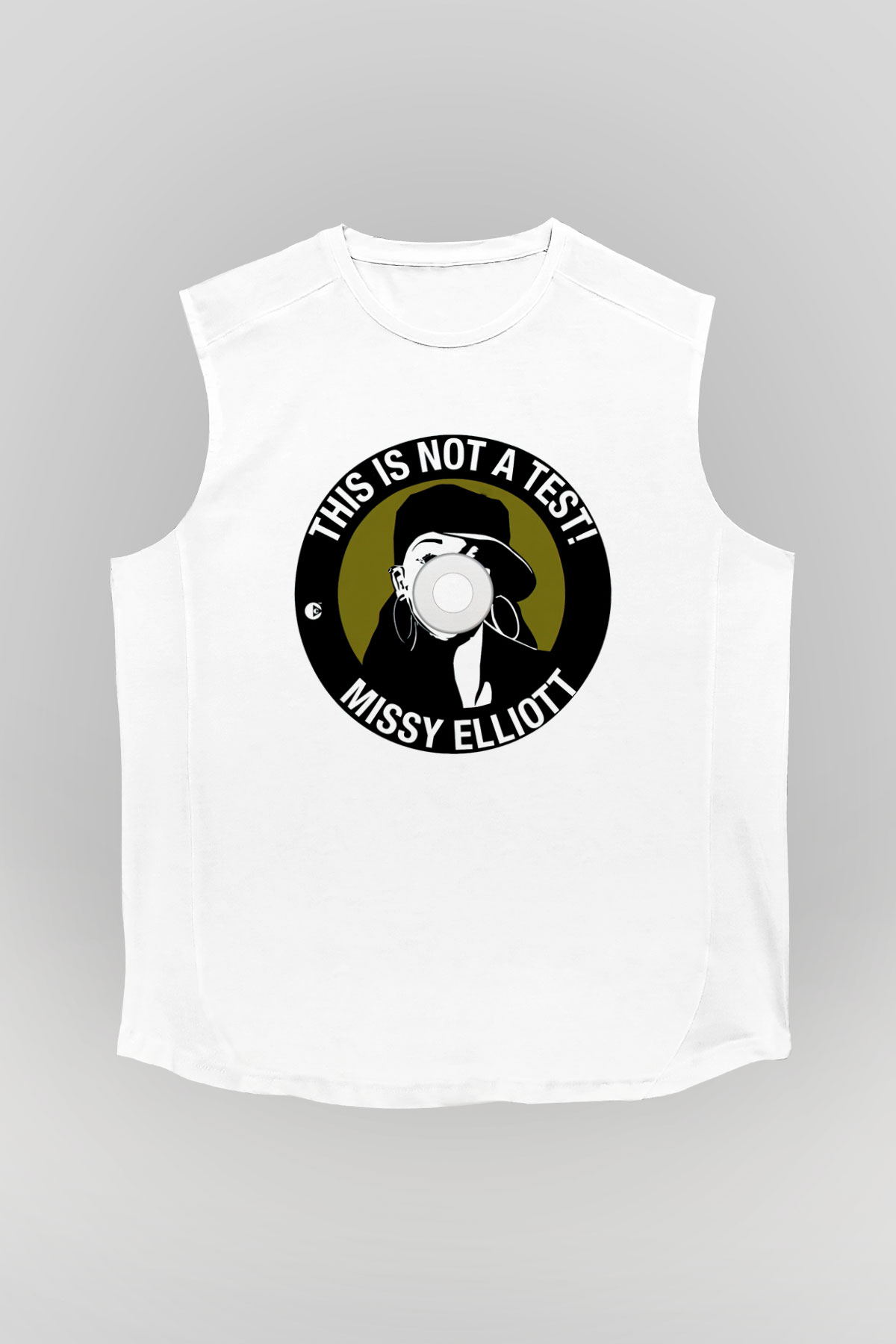 Missy Elliott Beyaz Unisex Kolsuz Tişört