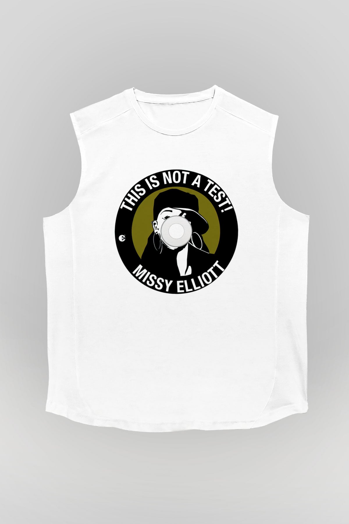 Missy Elliott Beyaz Unisex Kolsuz Tişört