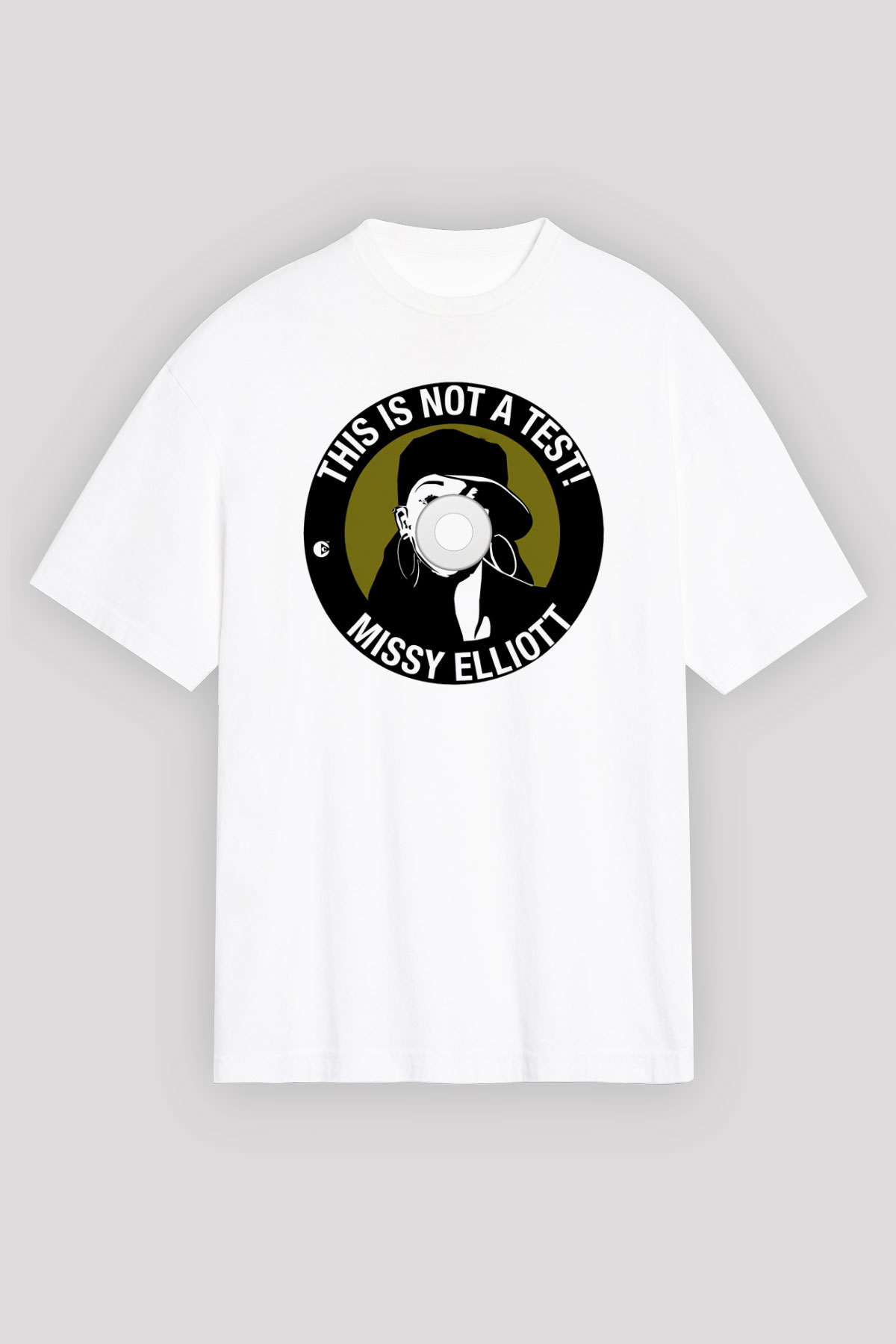Missy Elliott Beyaz Unisex Oversize Tişört T-Shirt