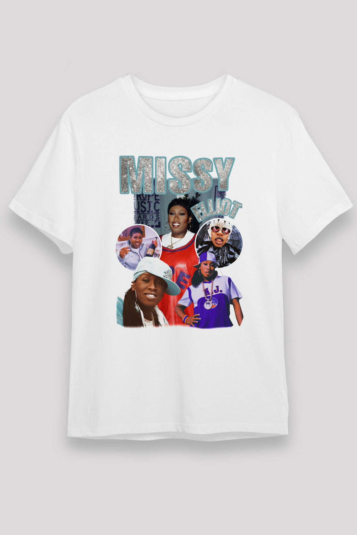 Missy Elliott Beyaz Unisex Tişört T-Shirt - TişörtFabrikası
