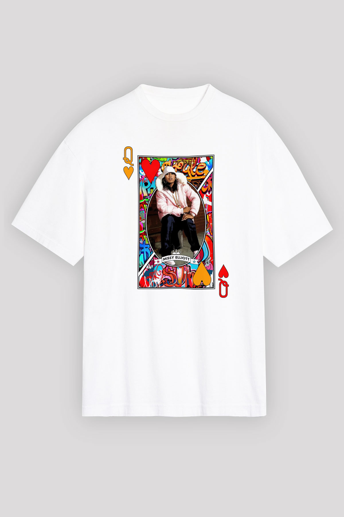 Missy Elliott Beyaz Unisex Tişört T-Shirt - TişörtFabrikası